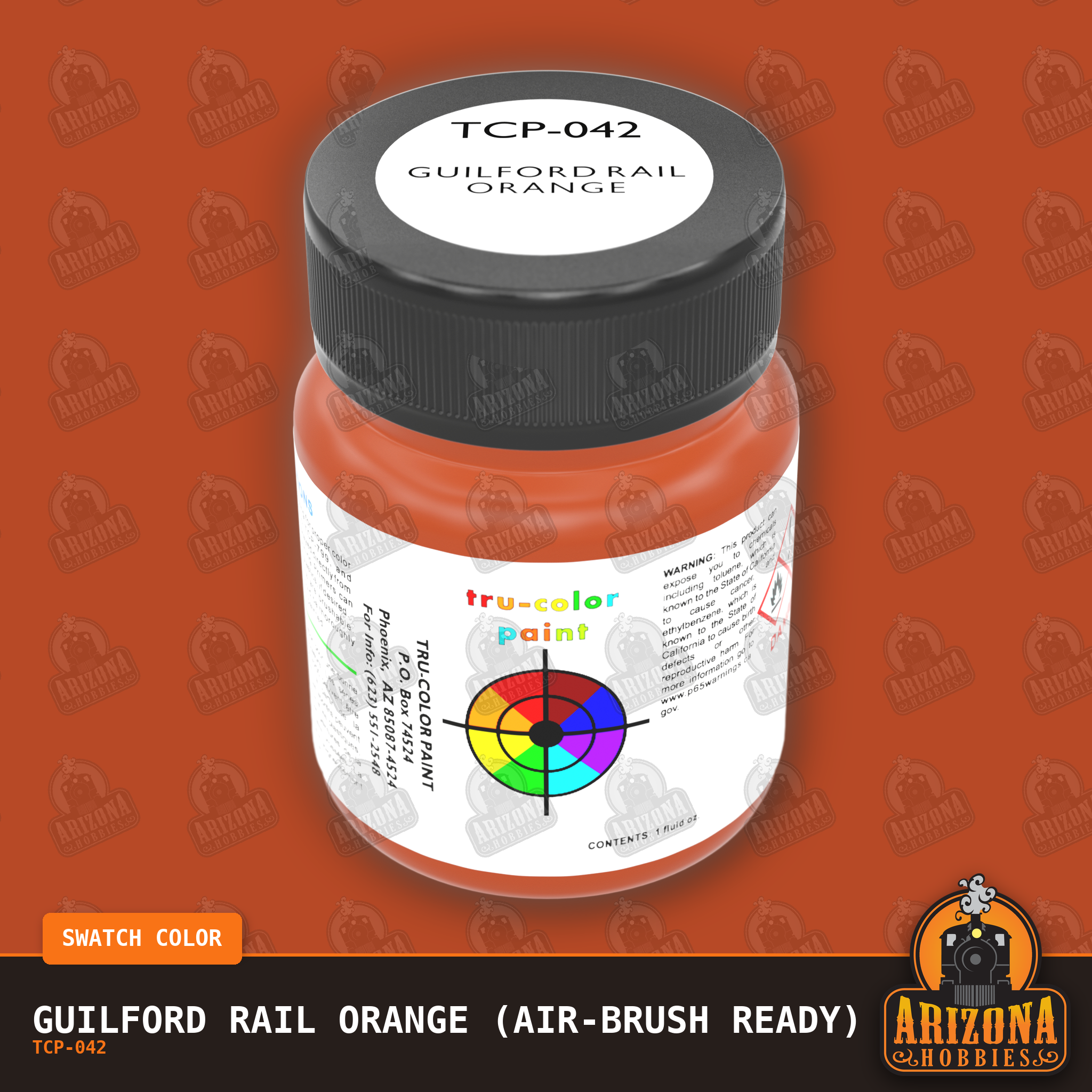Guilford Rail ORANGE 1-oz bottle (Air-brush) Tru-Color Paint