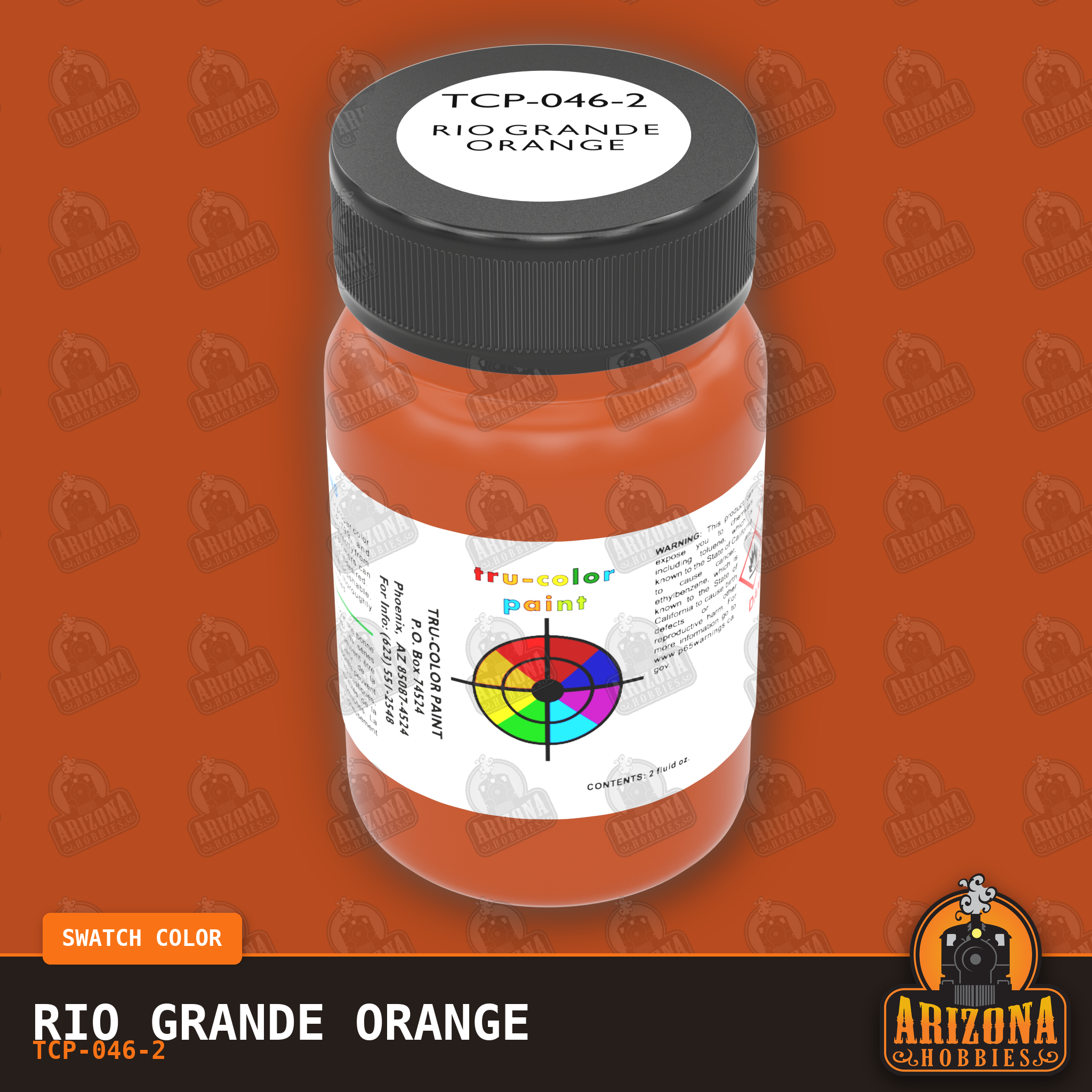 Rio Grande ORANGE 2-oz bottle (Air-brush) Tru-Color Paint SPECIAL ORDER ONLY