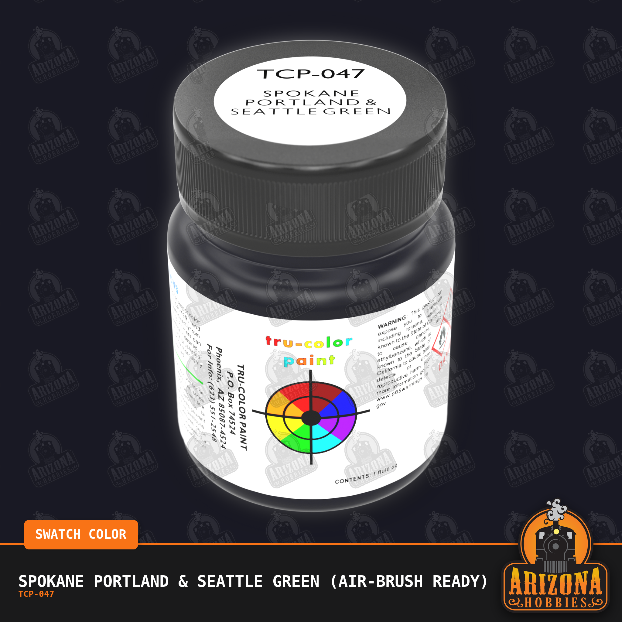 Spokane Portland & Seattle GREEN 1-oz bottle (Air-brush) Tru-Color Paint