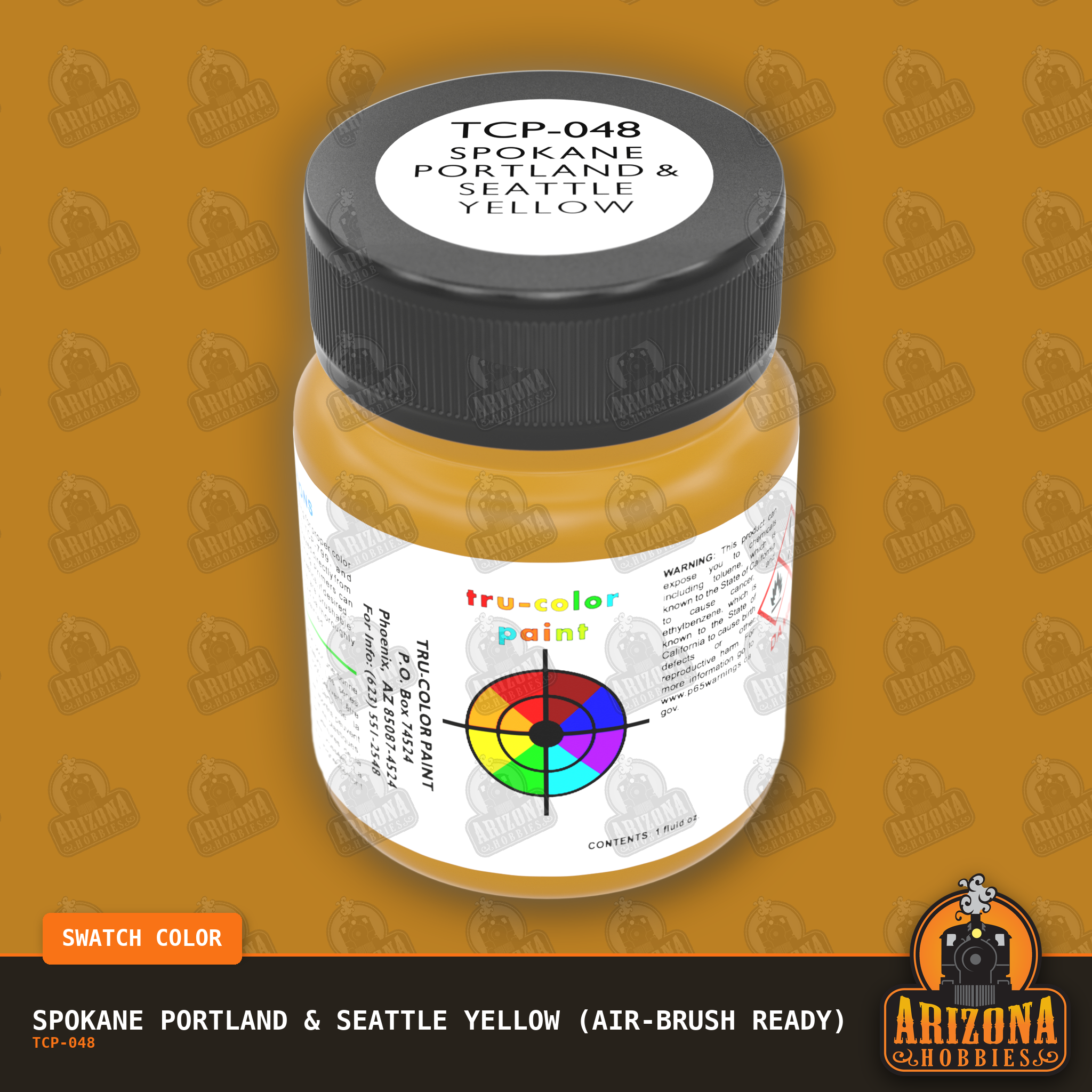 Spokane Portland & Seattle YELLOW 1-oz bottle (Air-brush) Tru-Color Paint
