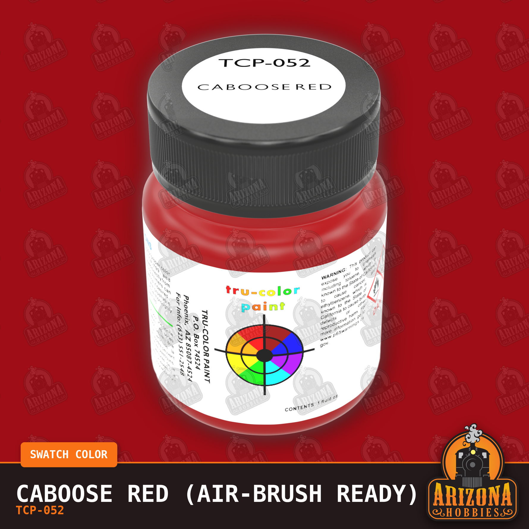 CABOOSE RED 1-oz bottle (Air-brush) Tru-Color Paint