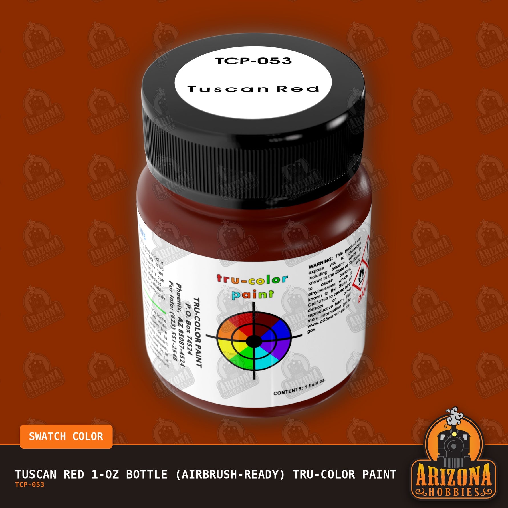 TUSCAN RED 1-oz bottle (Airbrush-ready) Tru-Color Paint