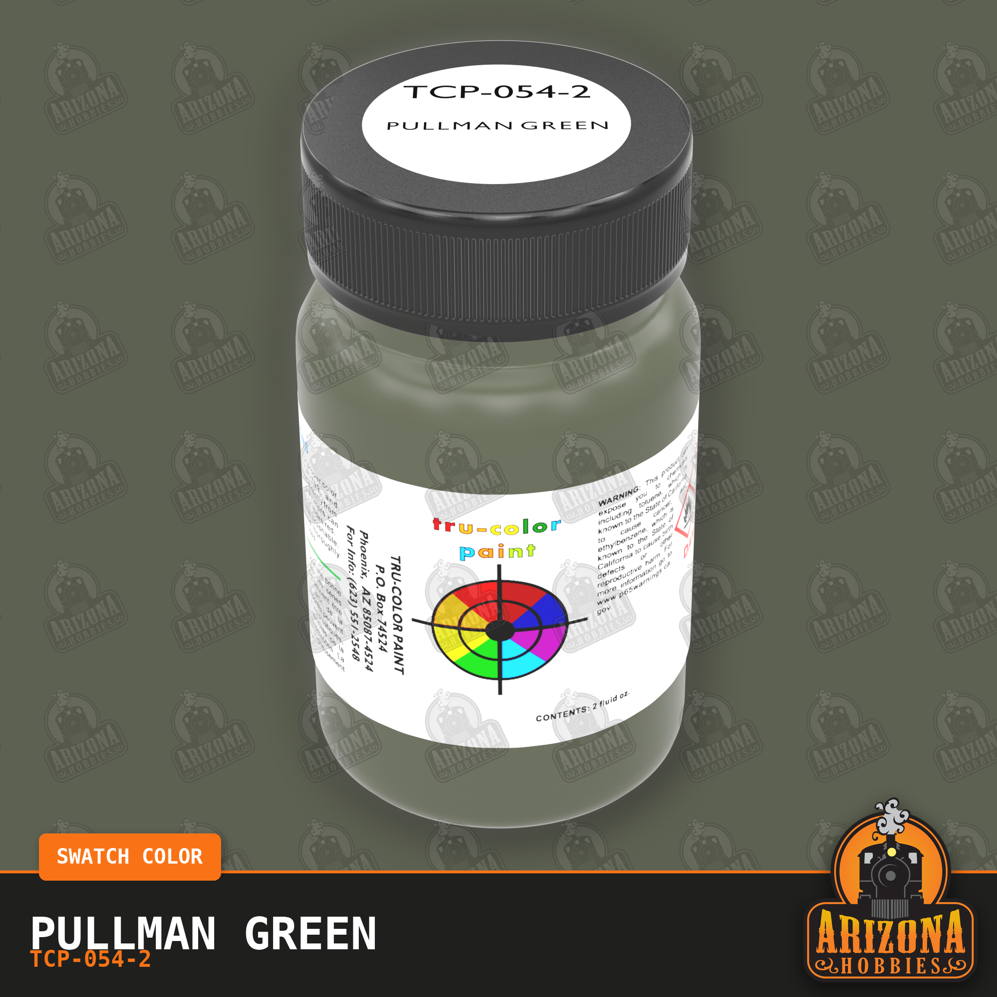 PULLMAN GREEN 2-oz bottle (Air-brush) Tru-Color Paint SPECIAL ORDER ONLY