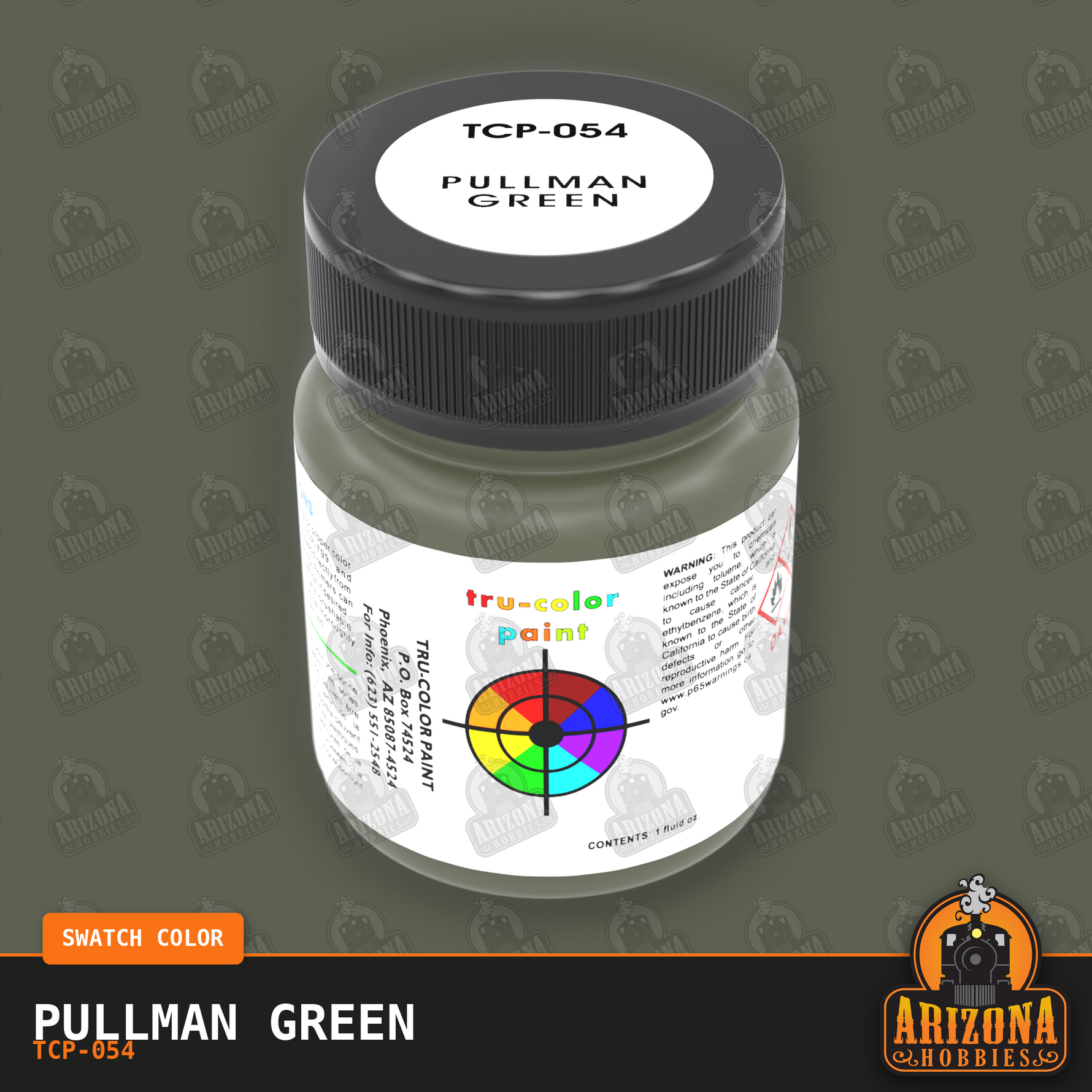 PULLMAN GREEN 1-oz bottle (Airbrush-ready) Tru-Color Paint