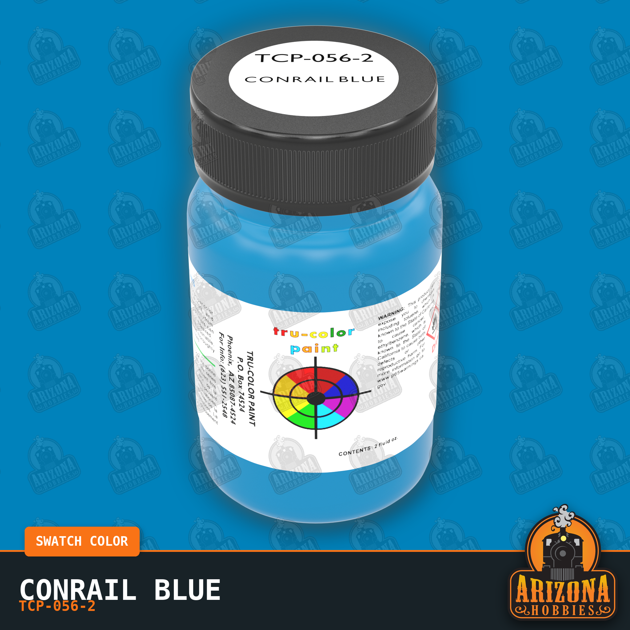 Conrail BLUE 2-oz bottle (Air-brush) Tru-Color Paint SPECIAL ORDER ONLY
