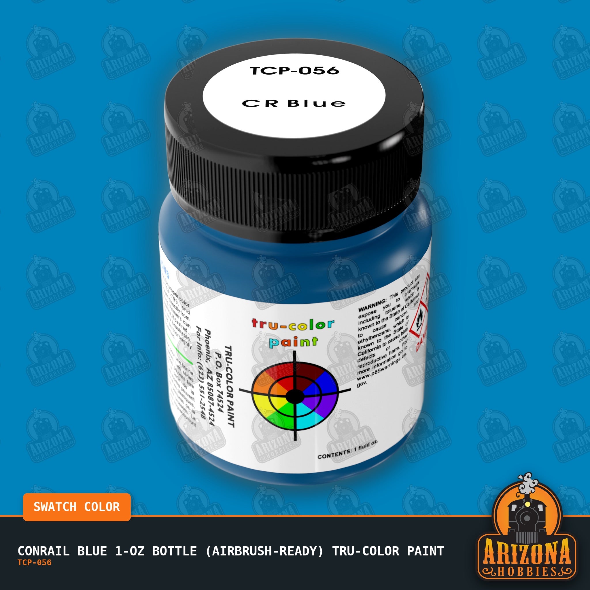 Conrail BLUE 1-oz bottle (Airbrush-ready) Tru-Color Paint