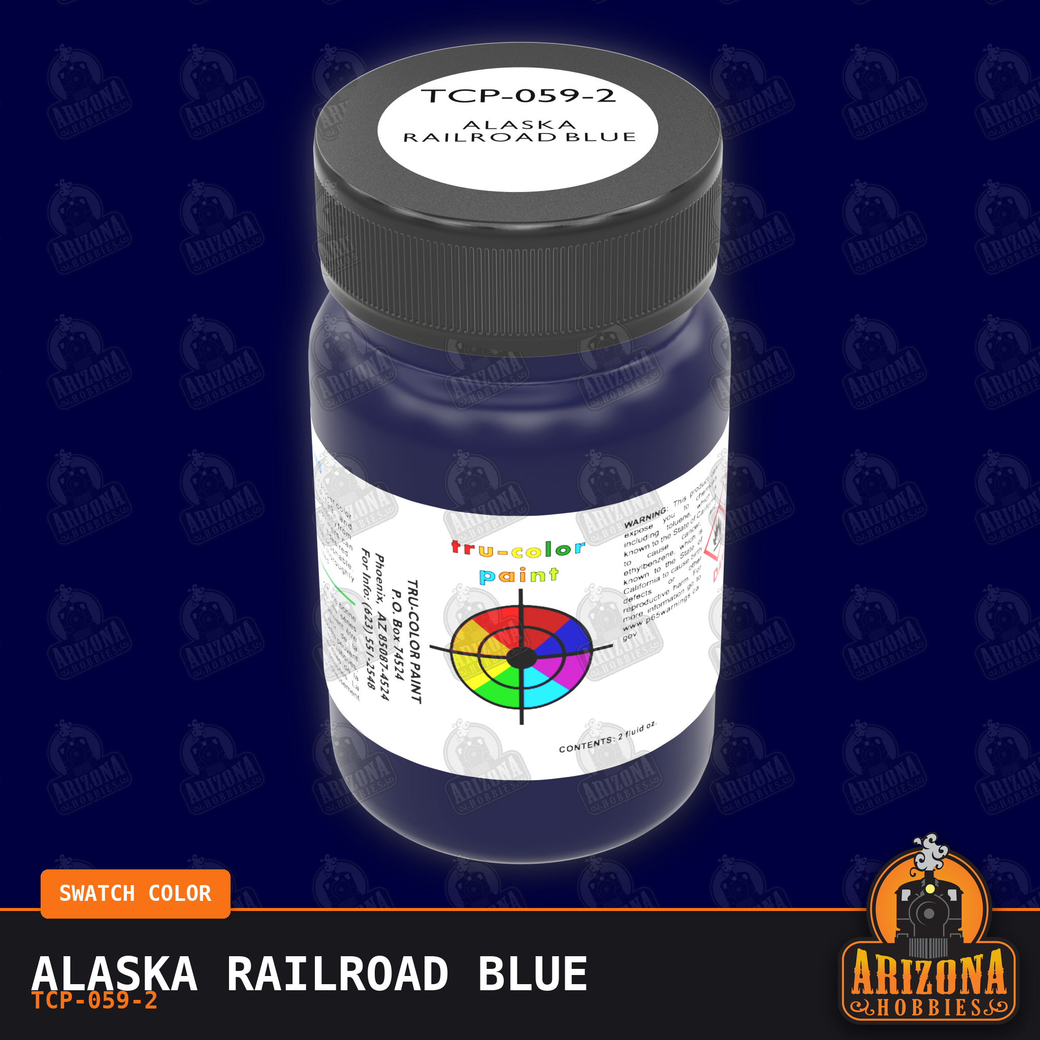 Alaska Railroad BLUE 2-oz bottle (Air-brush) Tru-Color Paint SPECIAL ORDER ONLY