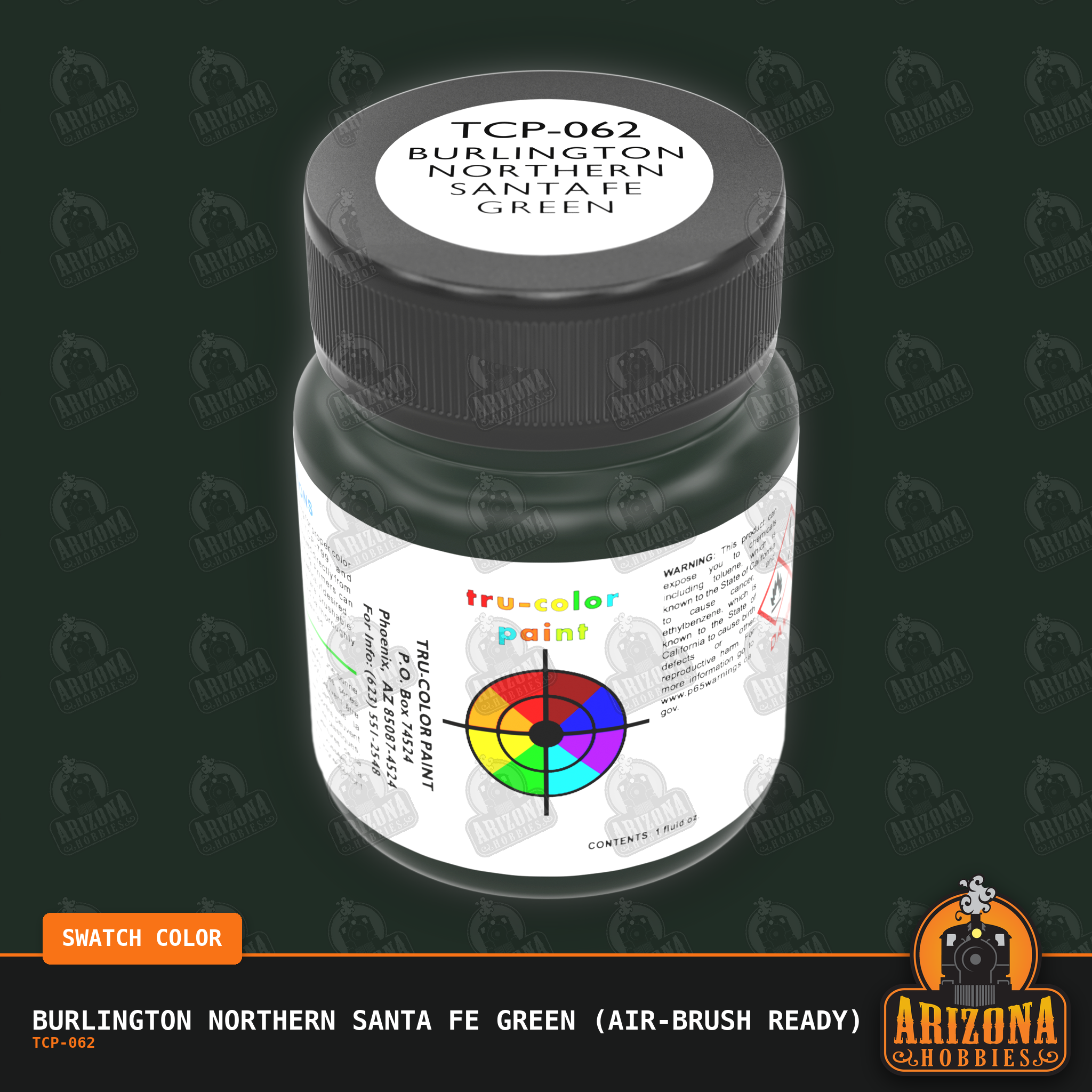Burlington Northern Santa Fe GREEN 1-oz bottle (Air-brush) Tru-Color Paint