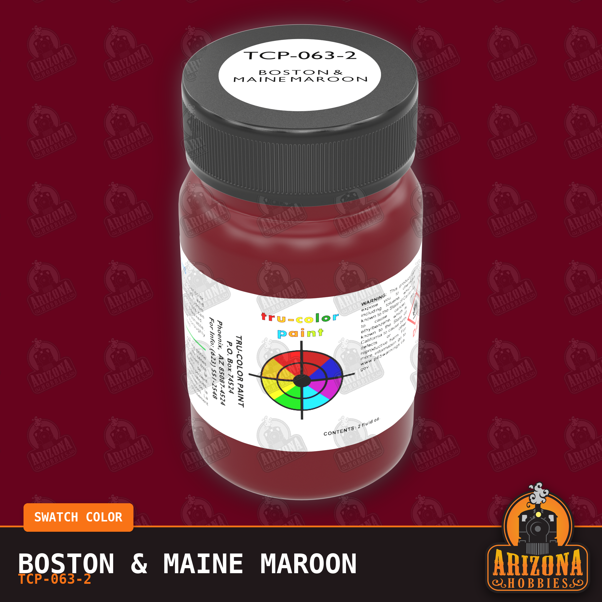 Boston & Maine MAROON 2-oz bottle (Air-brush) Tru-Color Paint SPECIAL ORDER ONLY