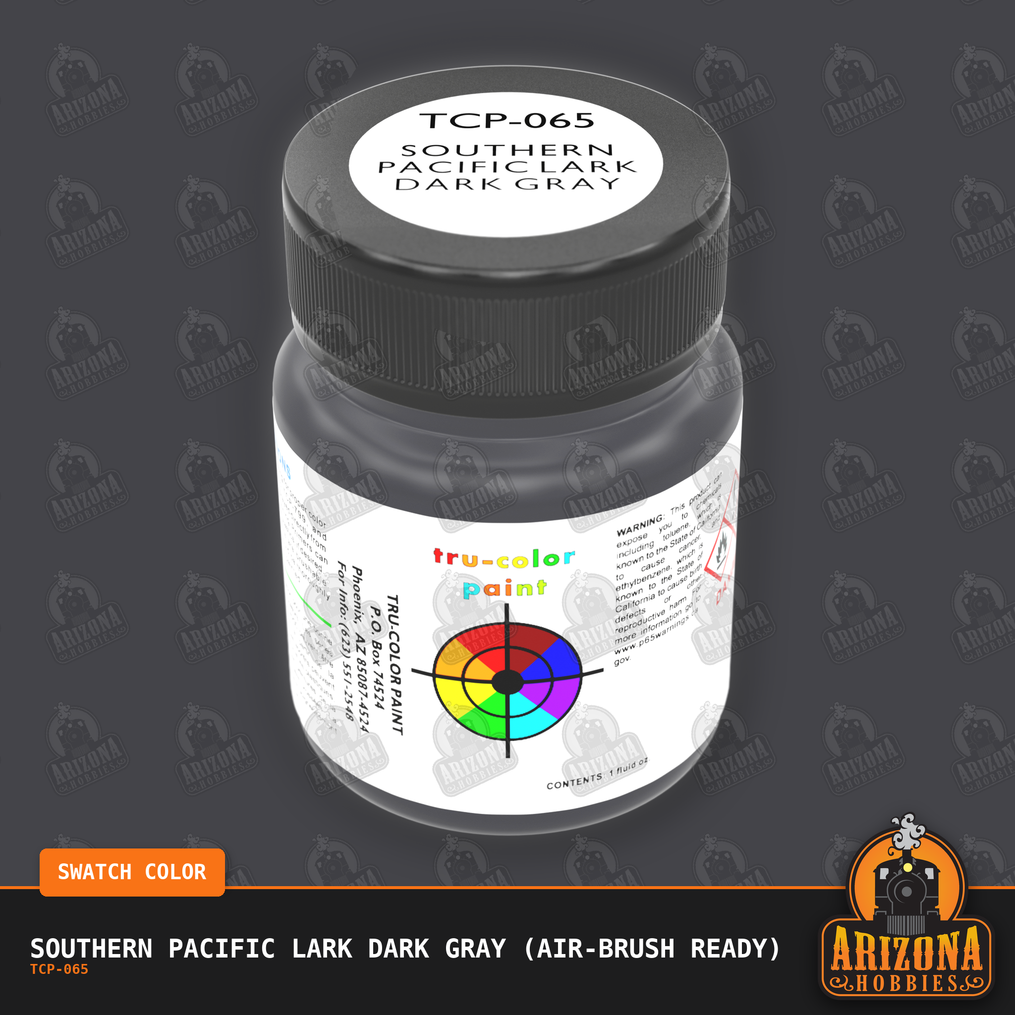 Southern Pacific LARK DARK GRAY 1-oz bottle (Air-brush) Tru-Color Paint
