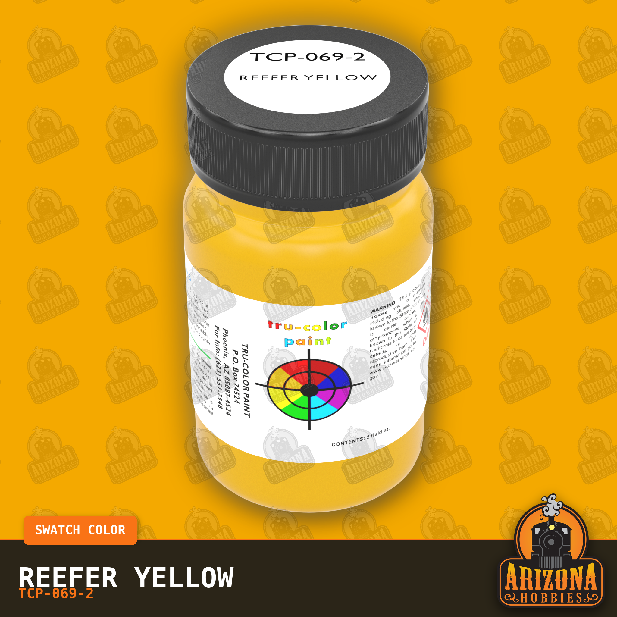 REEFER YELLOW 2-oz bottle (Air-brush) Tru-Color Paint SPECIAL ORDER ONLY