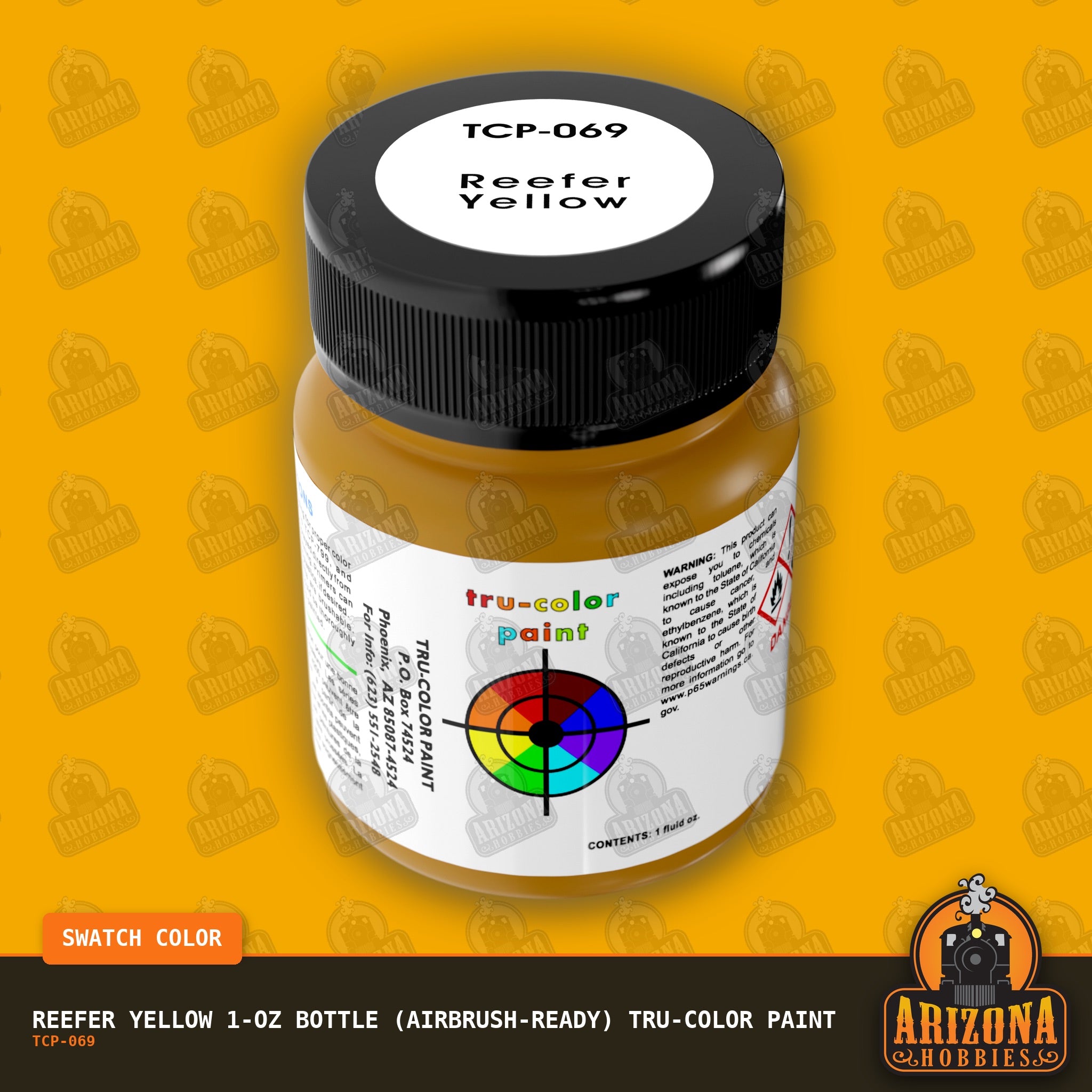 REEFER YELLOW 1-oz bottle (Airbrush-ready) Tru-Color Paint