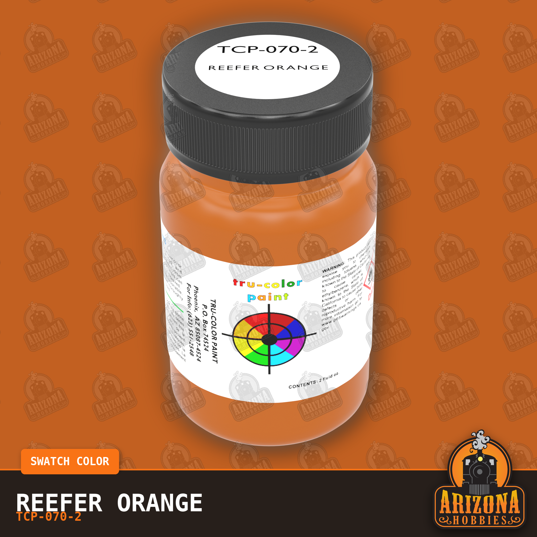 REEFER ORANGE 2-oz bottle (Air-brush) Tru-Color Paint SPECIAL ORDER ONLY