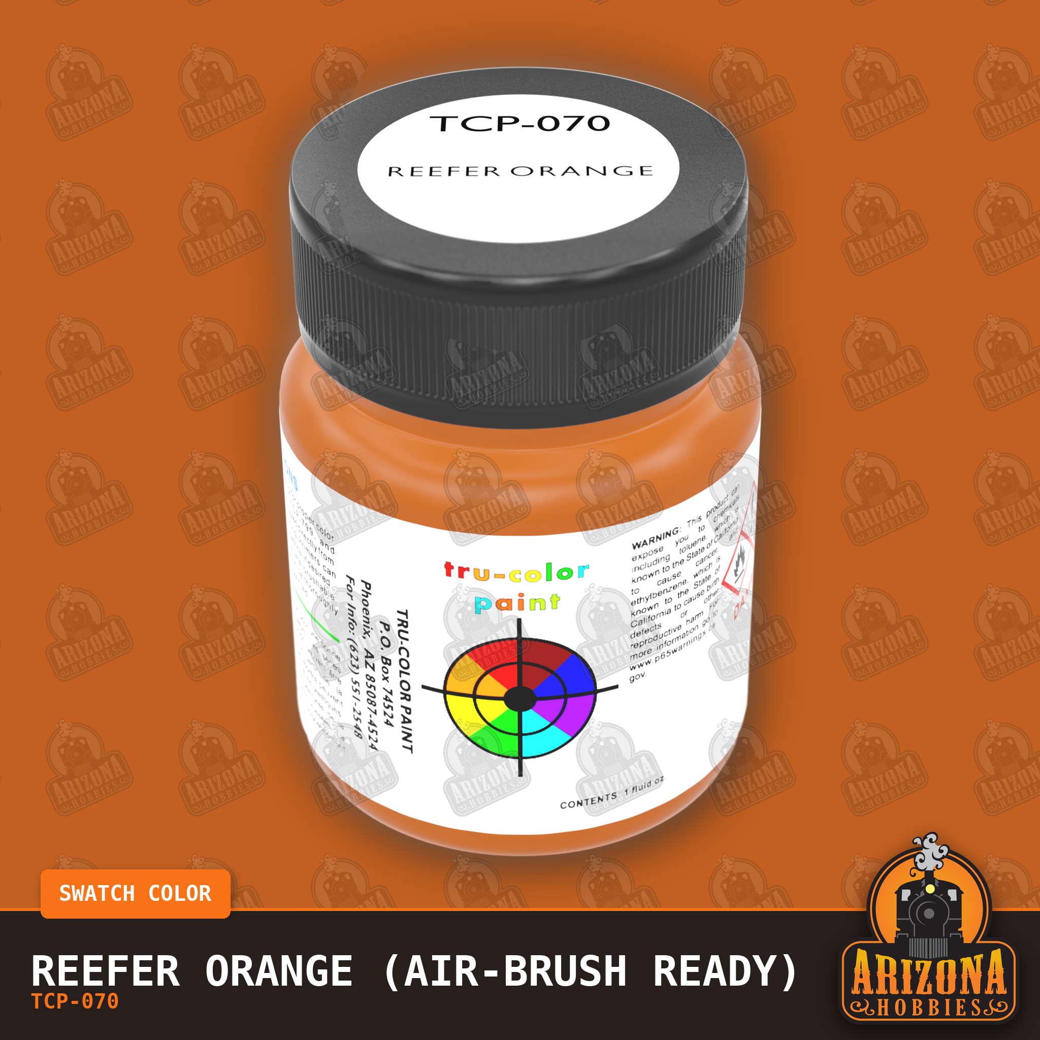 REEFER ORANGE 1-oz bottle (Air-brush) Tru-Color Paint