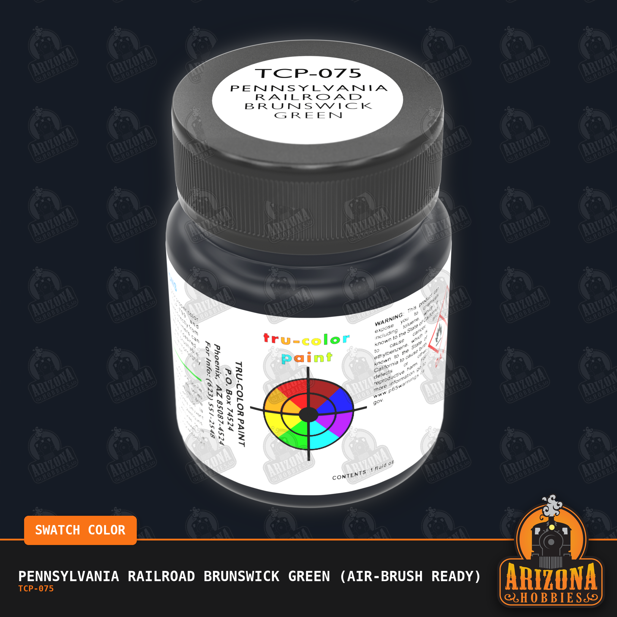 Pennsylvania Railroad BRUNSWICK GREEN 1-oz bottle (Air-brush) Tru-Color Paint