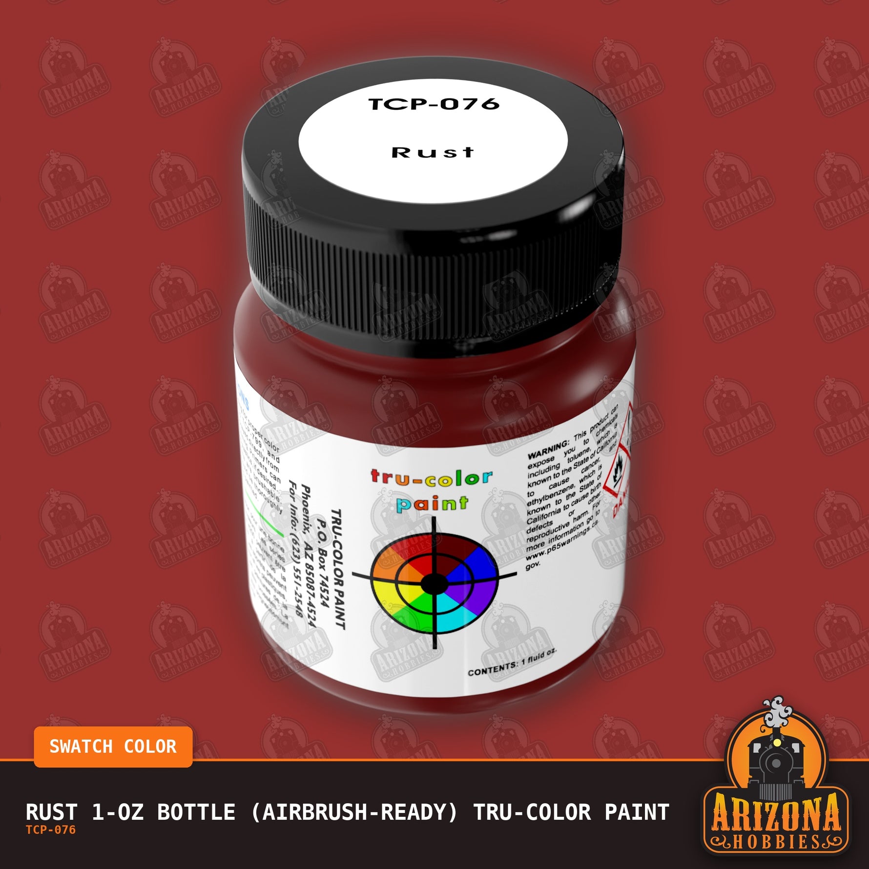 RUST 1-oz bottle (Airbrush-ready) Tru-Color Paint