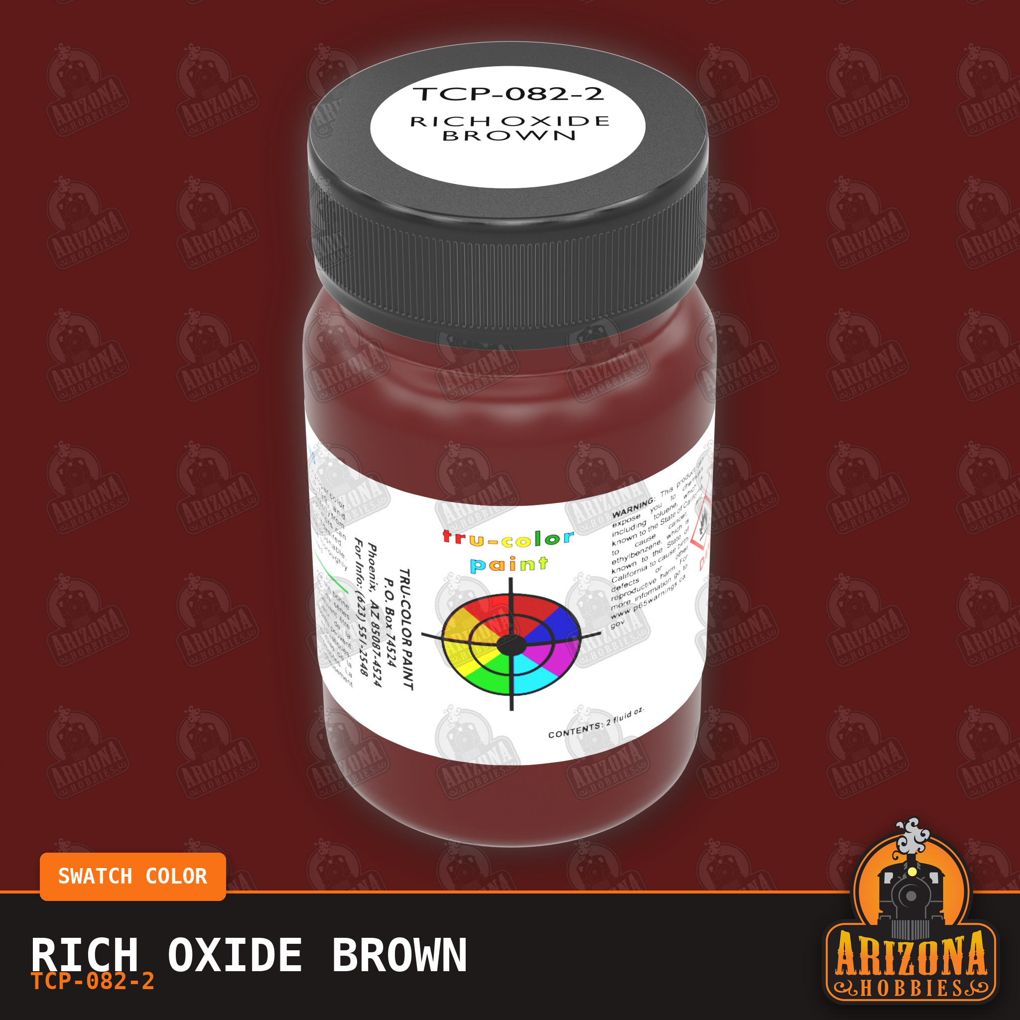 RICH OXIDE BROWN 2-oz bottle (Air-brush) Tru-Color Paint SPECIAL ORDER ONLY