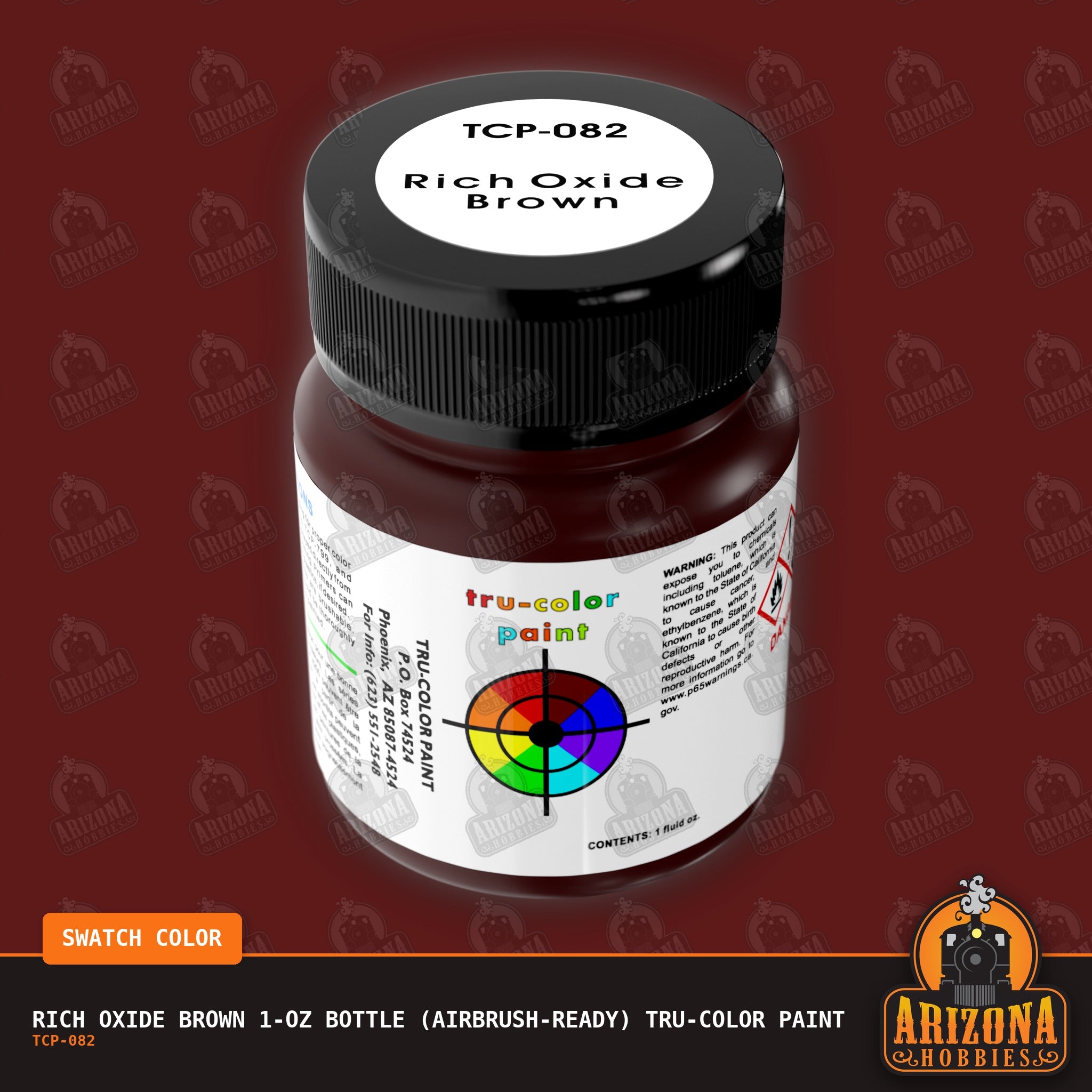 RICH OXIDE BROWN 1-oz bottle (Airbrush-ready) Tru-Color Paint