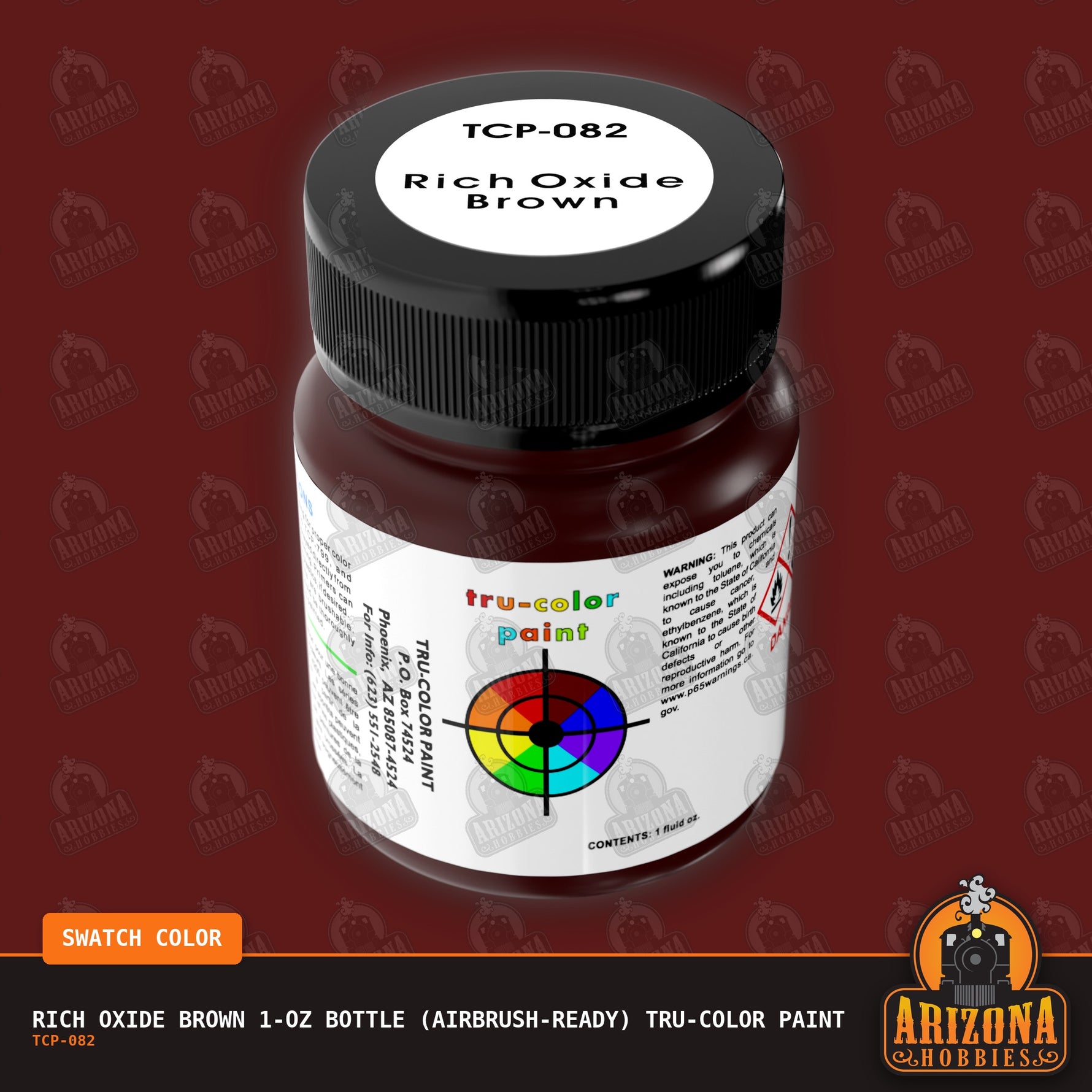 RICH OXIDE BROWN 1-oz bottle (Airbrush-ready) Tru-Color Paint
