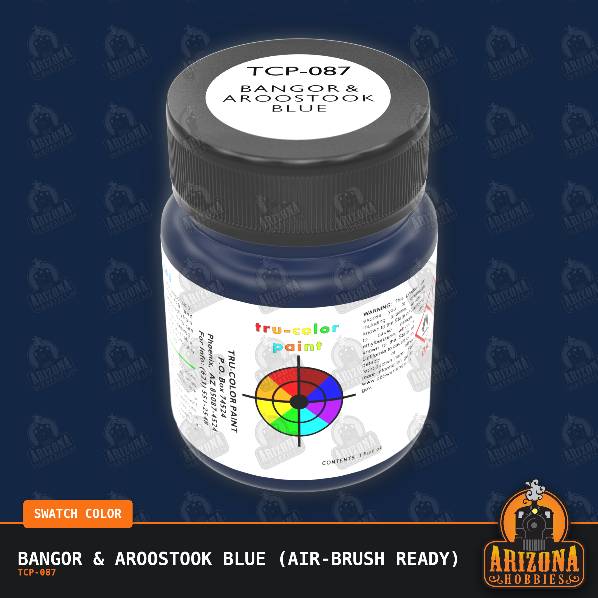 Bangor & Aroostook BLUE 1-oz bottle (Air-brush) Tru-Color Paint