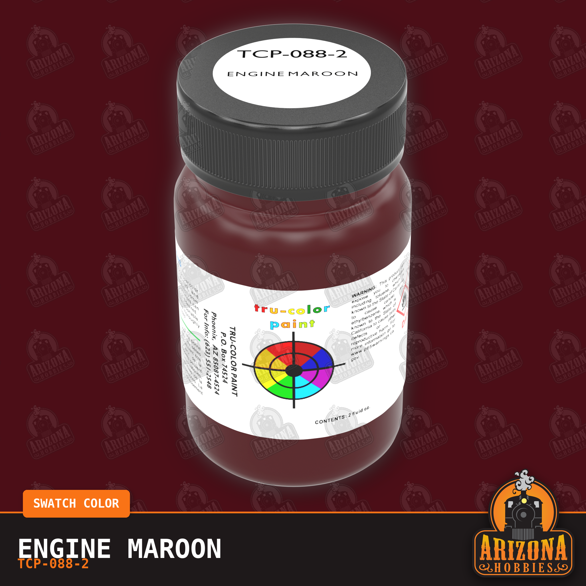 ENGINE MAROON 2-oz bottle (Air-brush) Tru-Color Paint SPECIAL ORDER ONLY