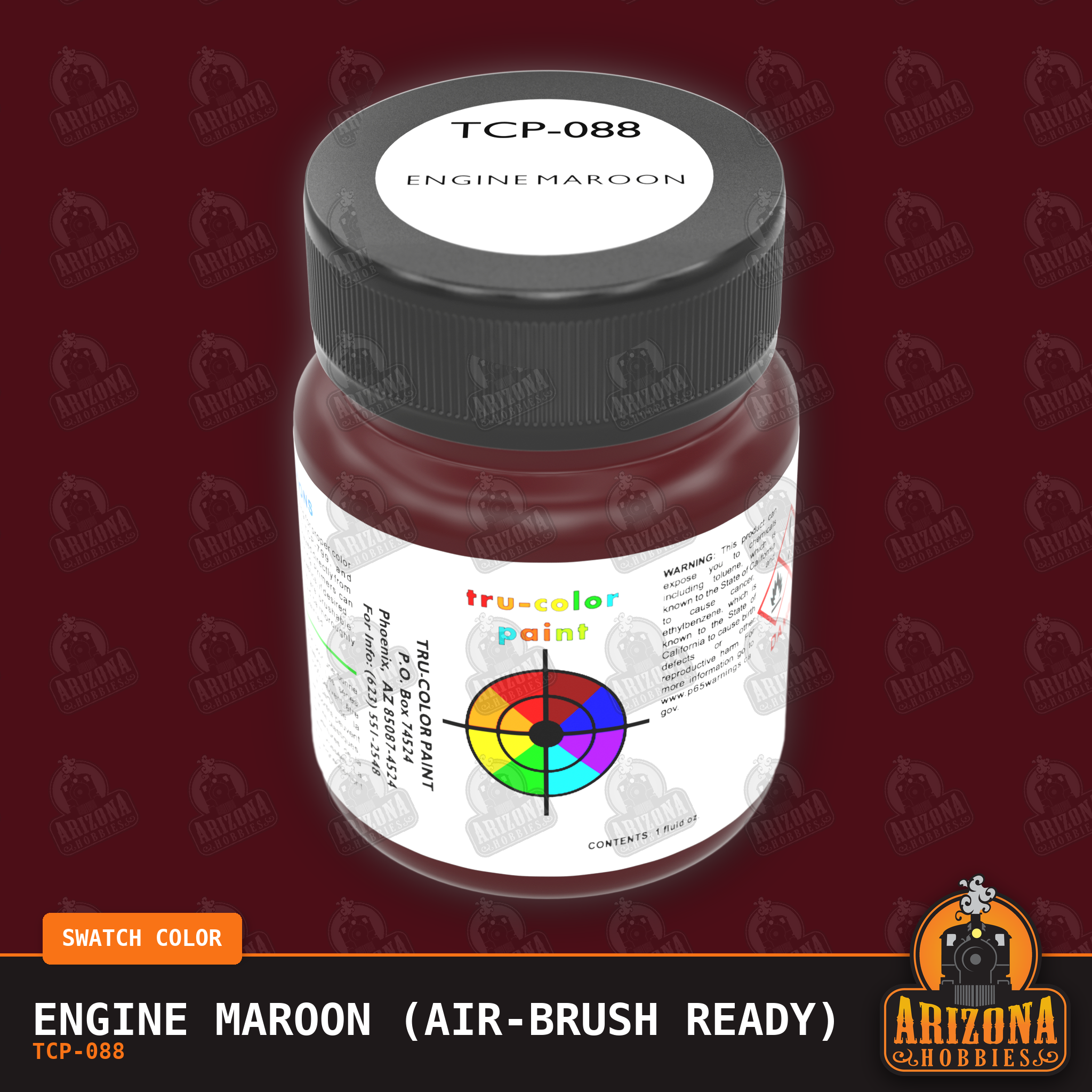ENGINE MAROON 1-oz bottle (Air-brush) Tru-Color Paint