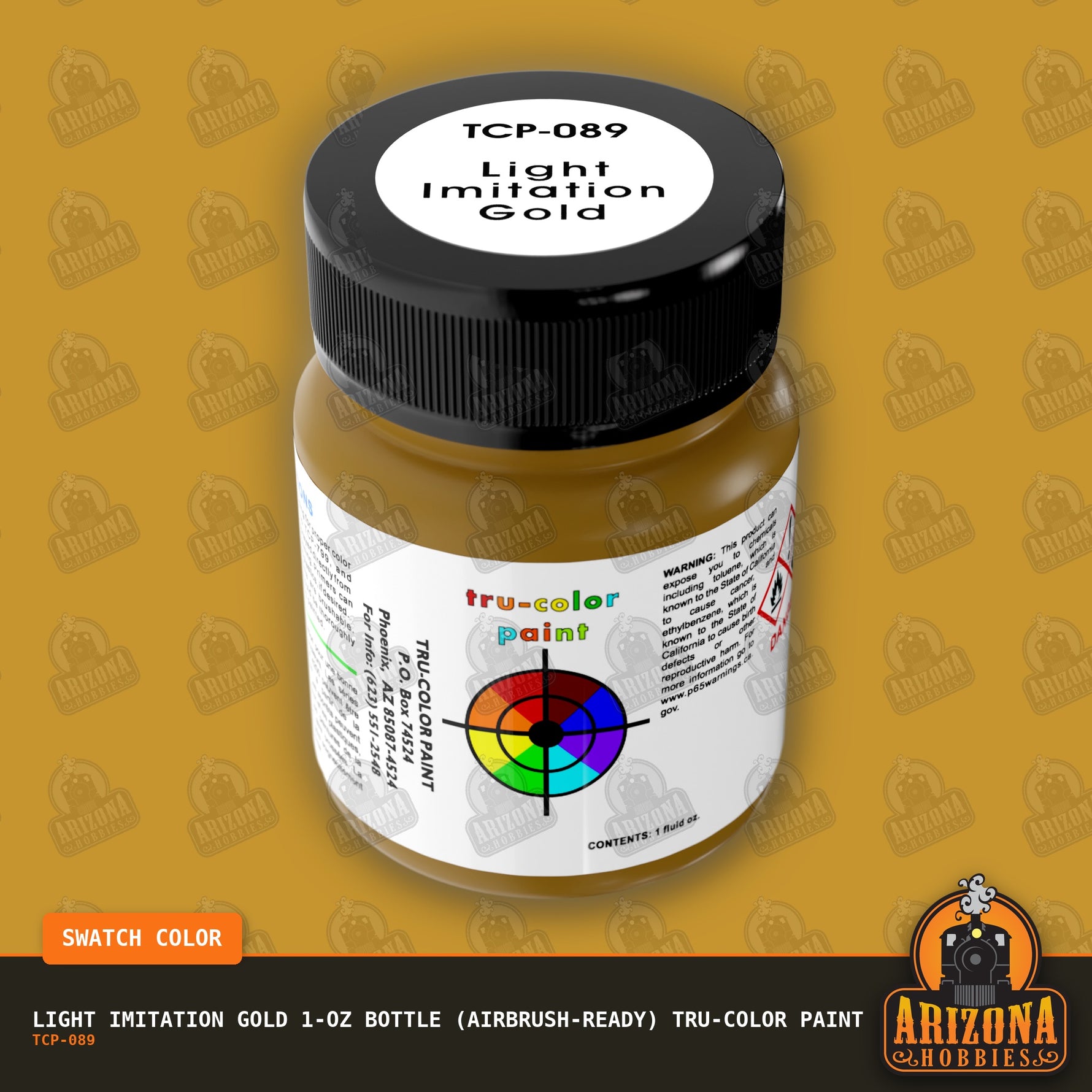 LIGHT IMITATION GOLD 1-oz bottle (Airbrush-ready) Tru-Color Paint