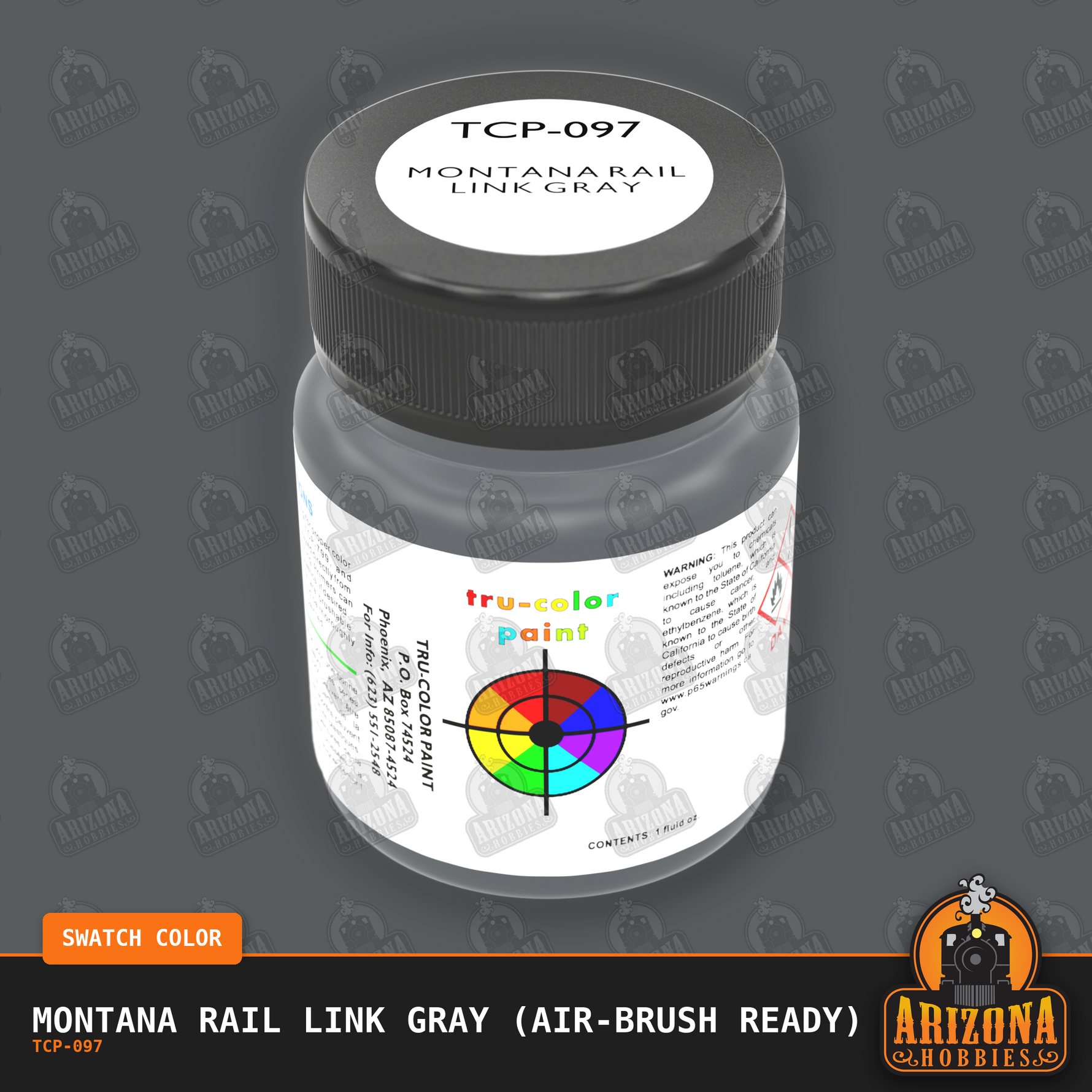 Montana Rail Link GRAY 1-oz bottle (Air-brush) Tru-Color Paint
