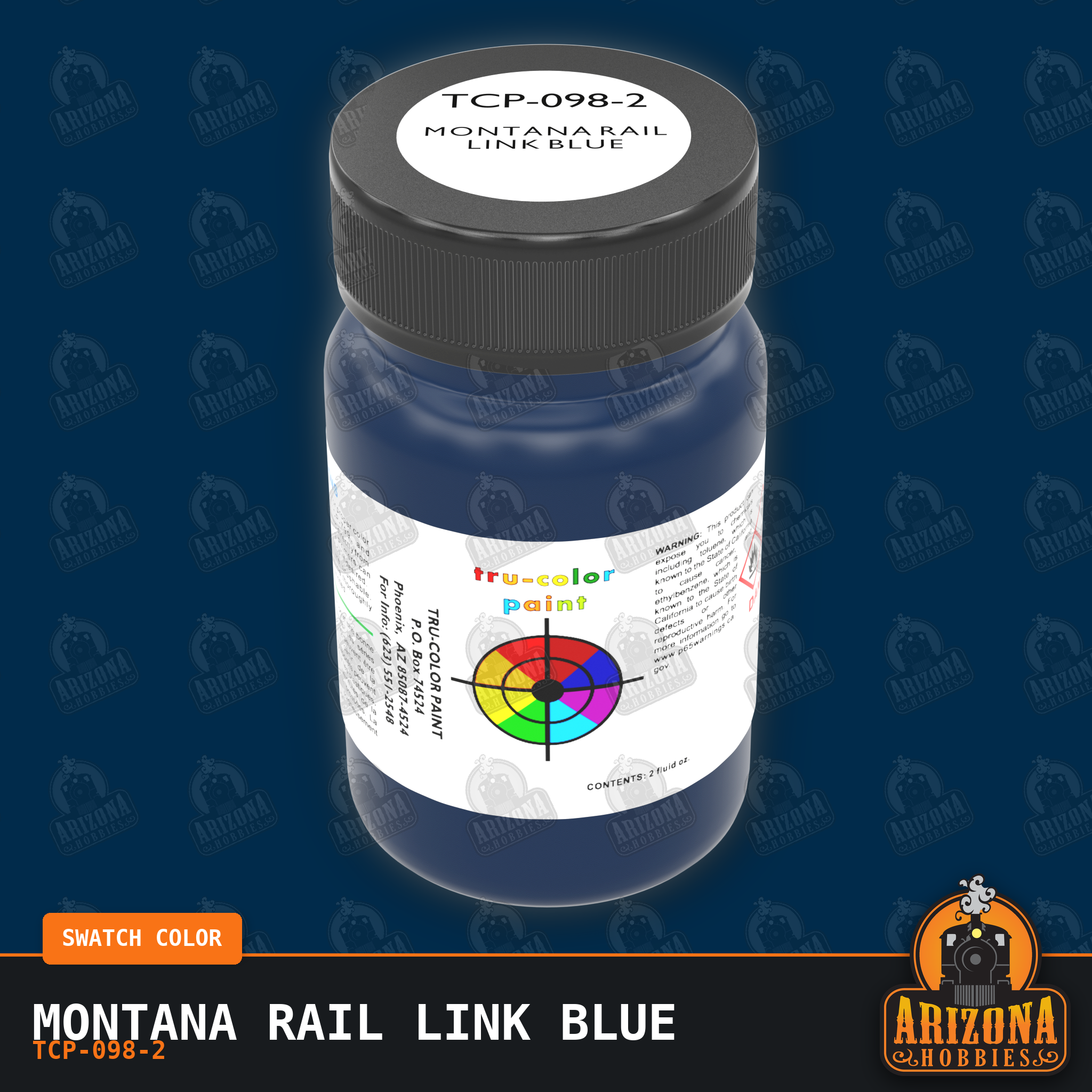 Montana Rail Link BLUE 2-oz bottle (Air-brush) Tru-Color Paint SPECIAL ORDER ONLY