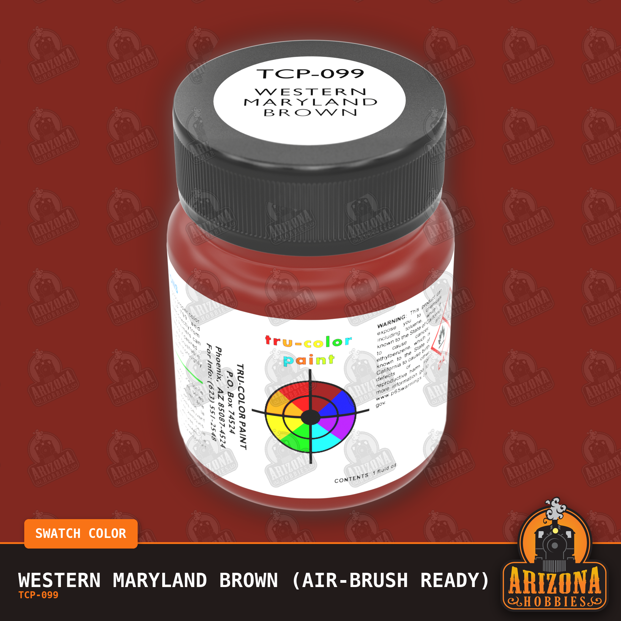 Western Maryland BROWN 1-oz bottle (Air-brush) Tru-Color Paint