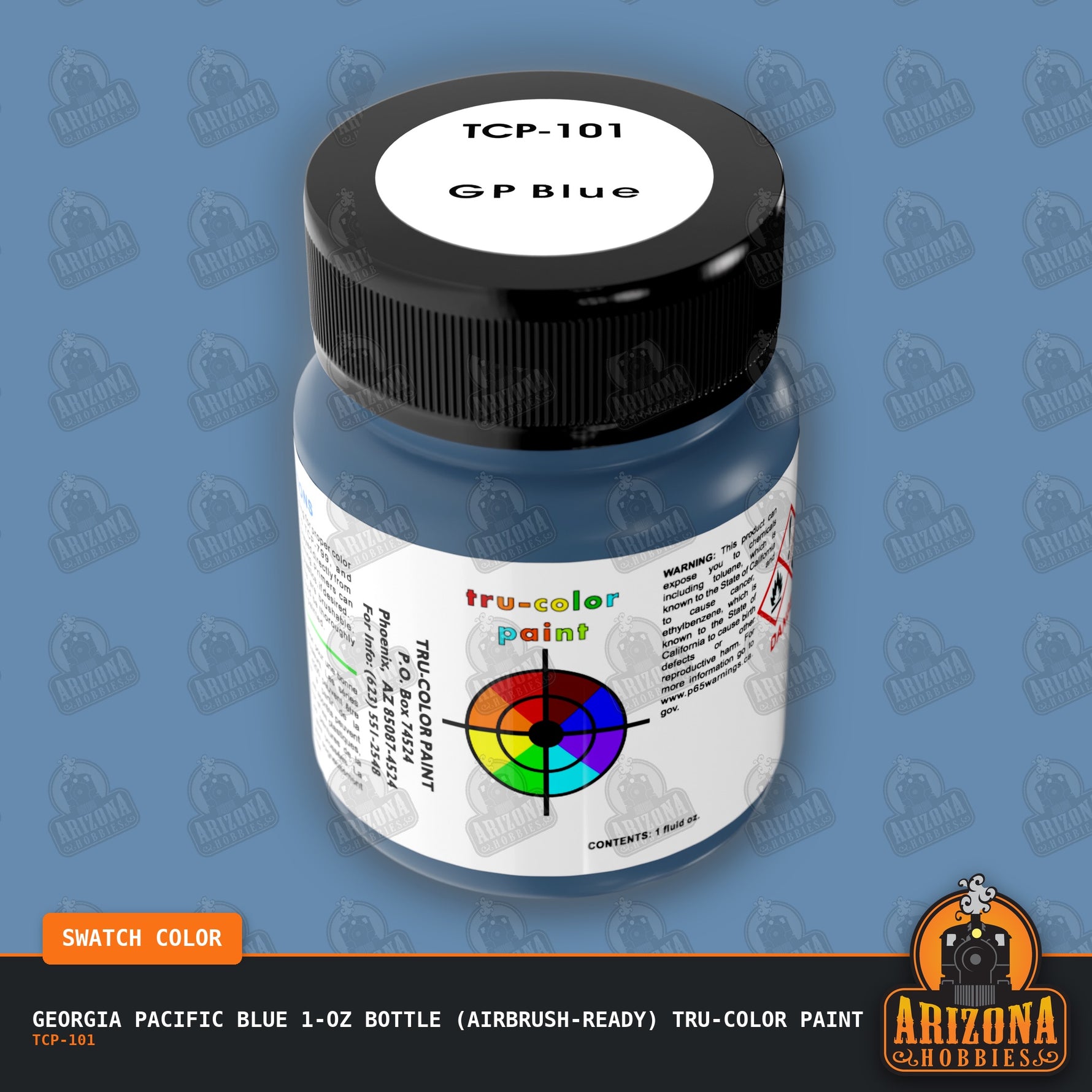 Georgia Pacific BLUE 1-oz bottle (Airbrush-ready) Tru-Color Paint