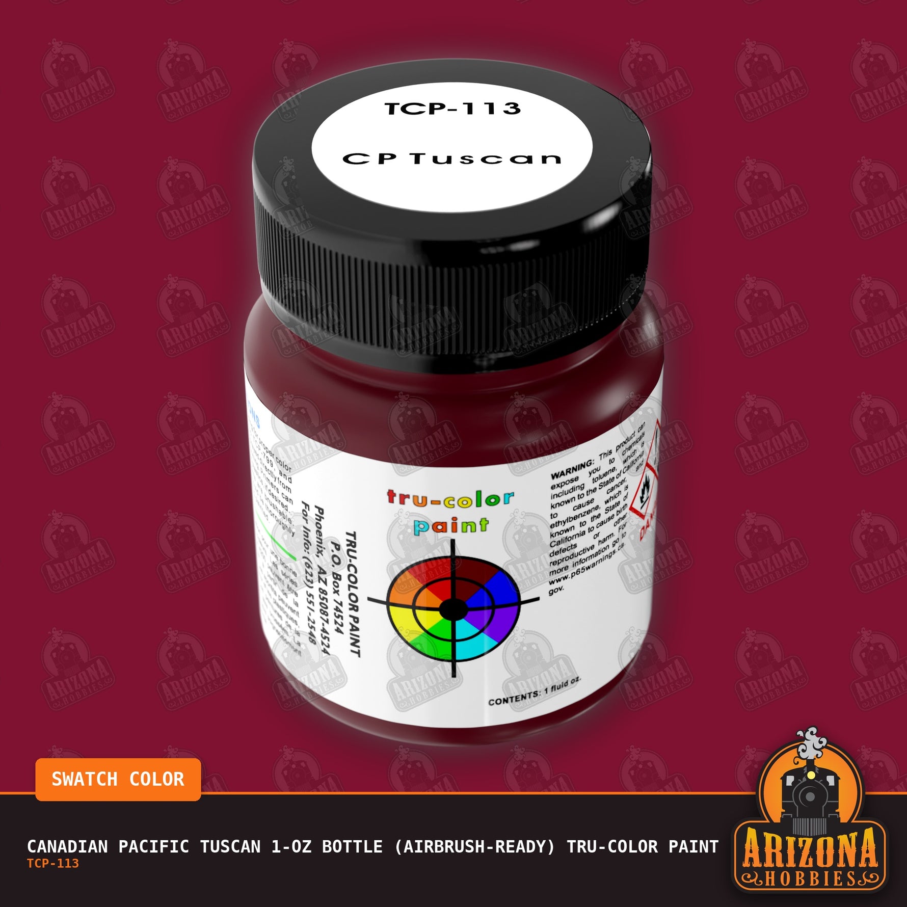 Canadian Pacific TUSCAN 1-oz bottle (Airbrush-ready) Tru-Color Paint