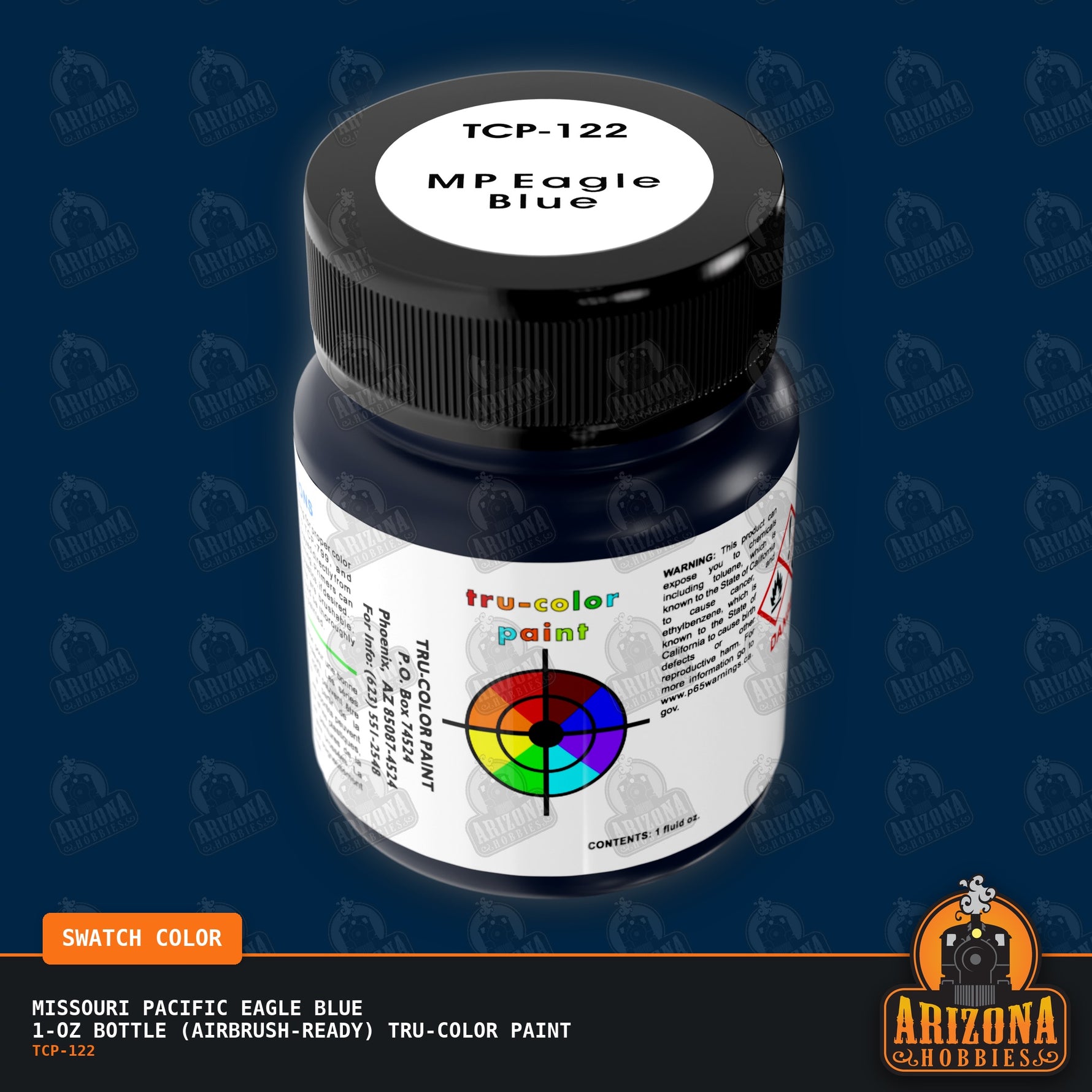Missouri Pacific EAGLE BLUE 1-oz bottle (Airbrush-ready) Tru-Color Paint