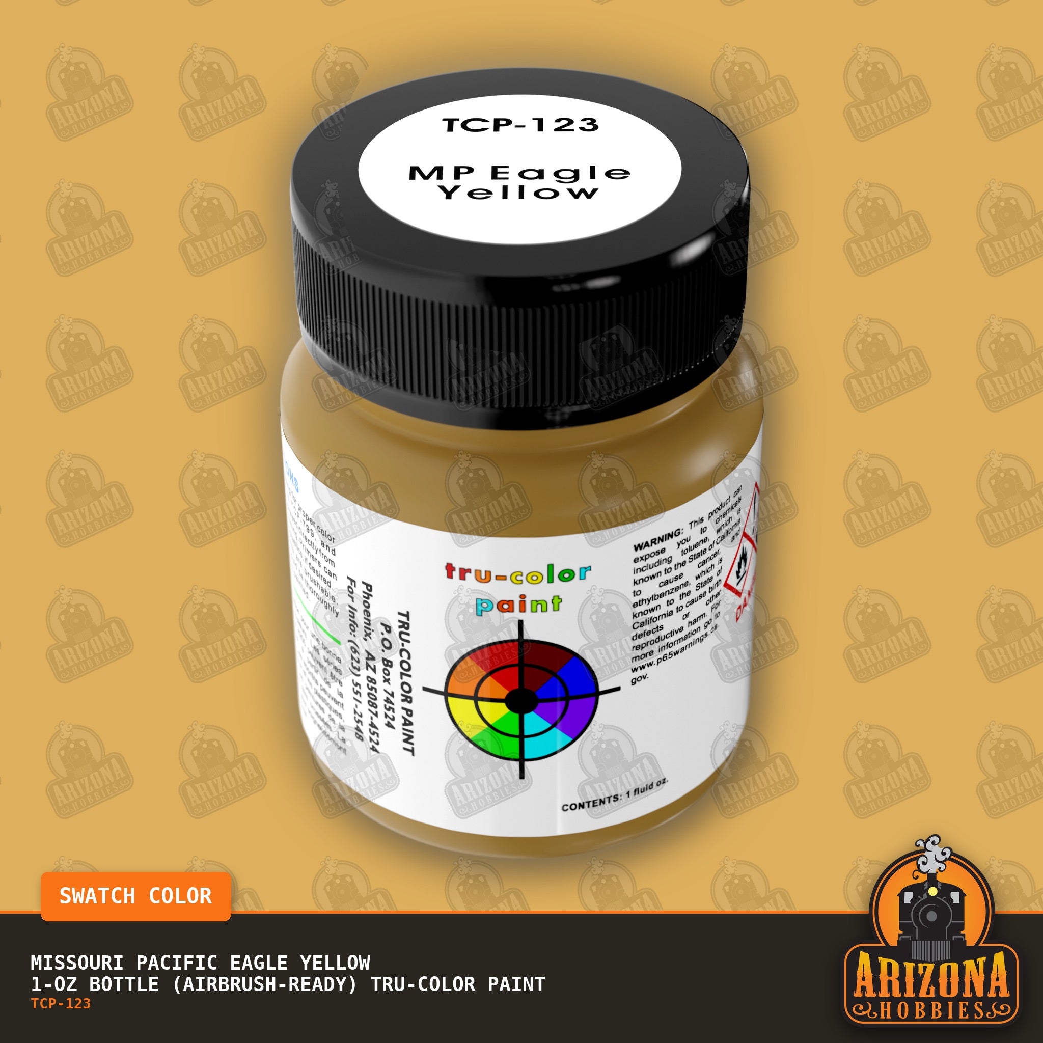 Missouri Pacific EAGLE YELLOW 1-oz bottle (Airbrush-ready) Tru-Color Paint