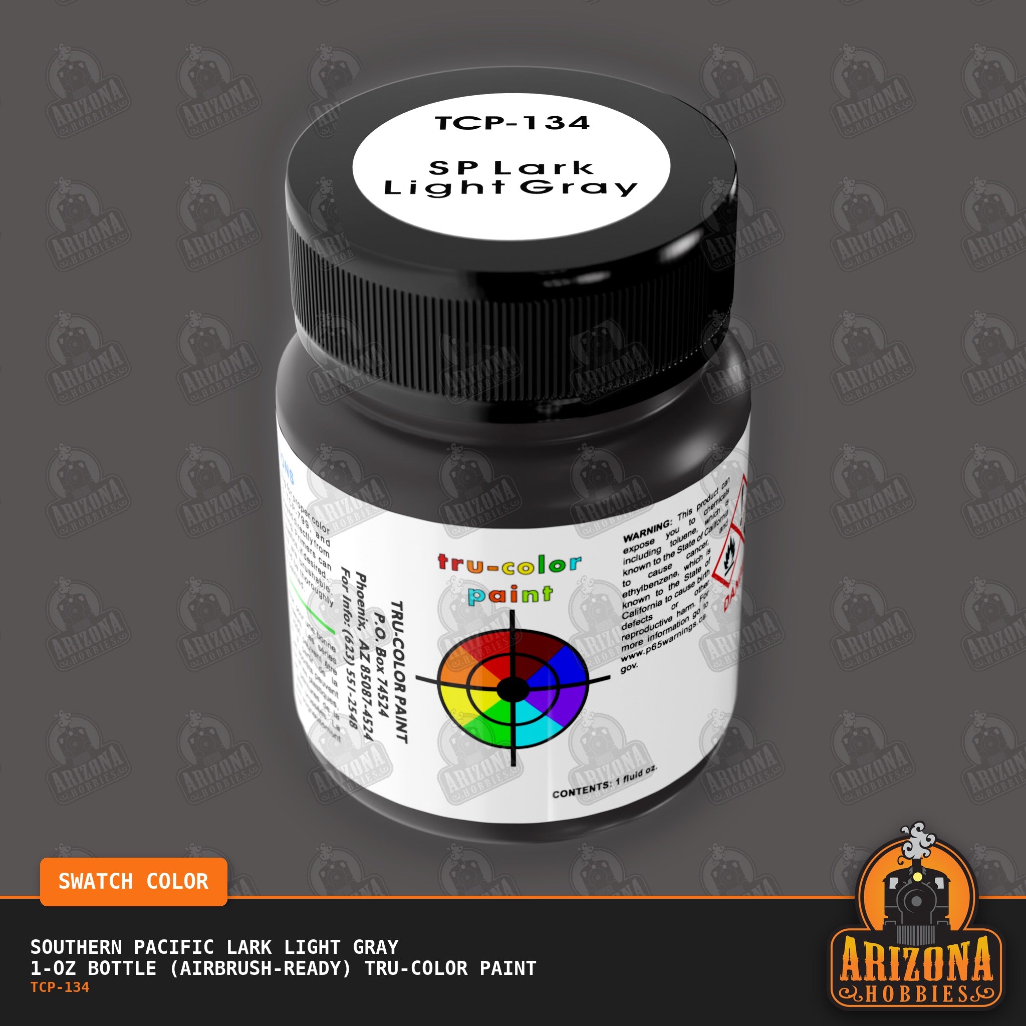 Southern Pacific LARK LIGHT GRAY 1-oz bottle (Airbrush-ready) Tru-Color Paint