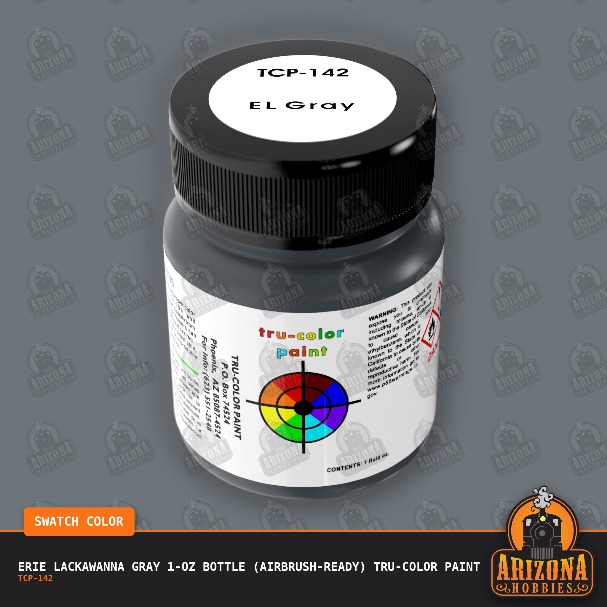 Erie Lackawanna GRAY 1-oz bottle (Airbrush-ready) Tru-Color Paint