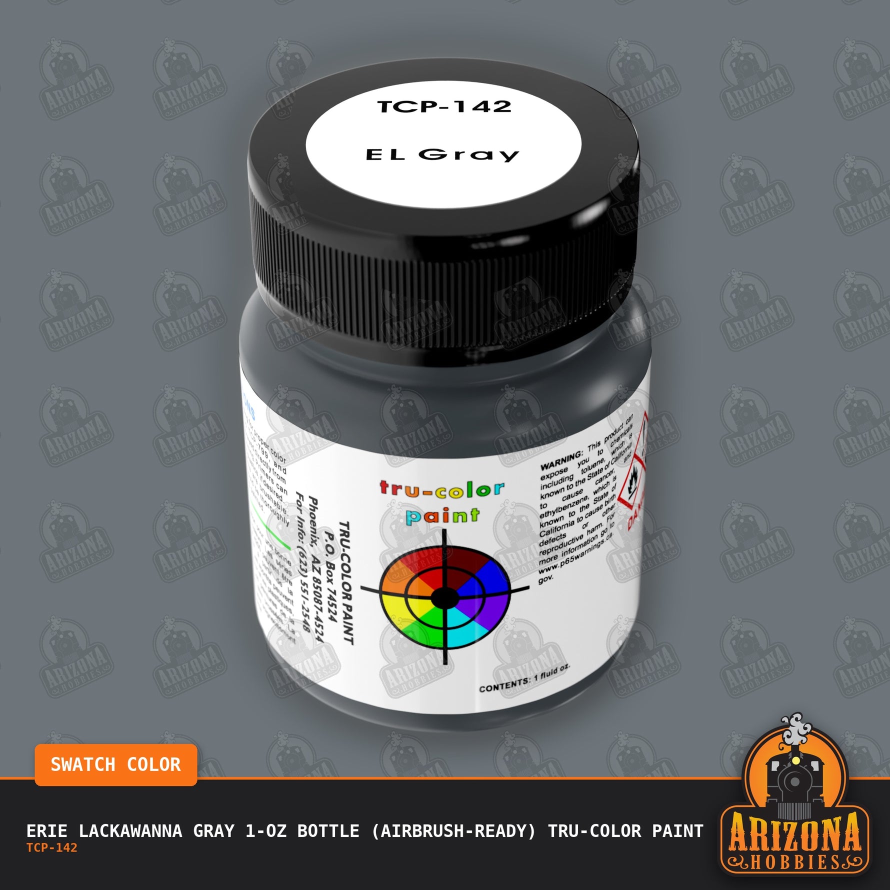 Erie Lackawanna GRAY 1-oz bottle (Airbrush-ready) Tru-Color Paint