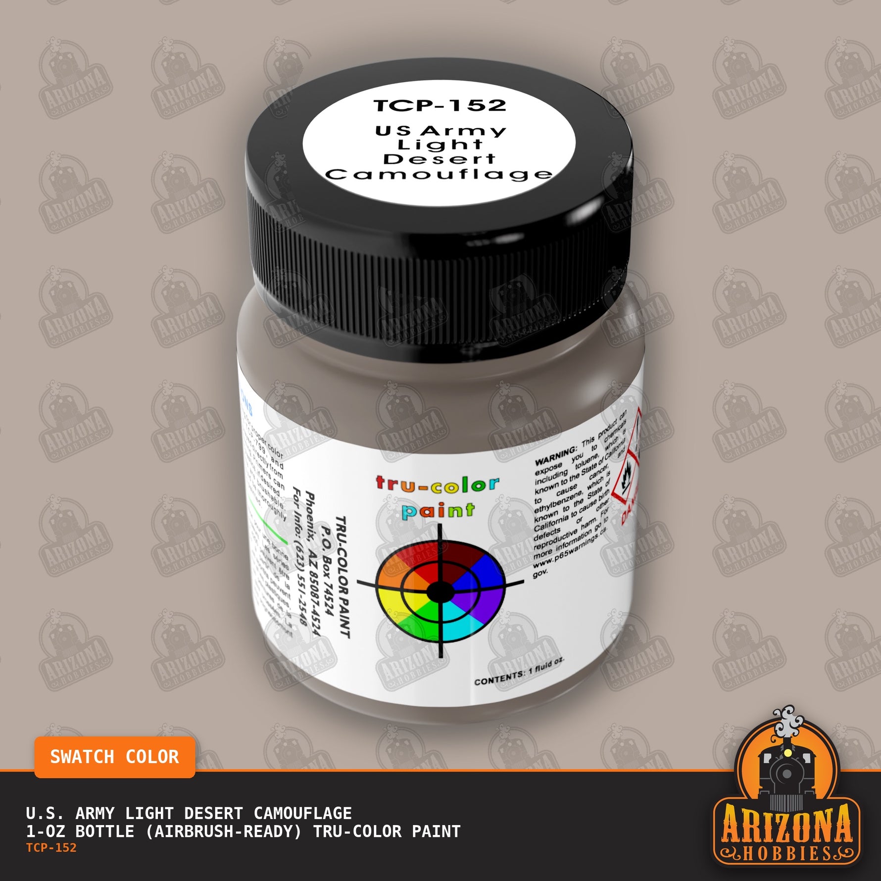 U.S. Army LIGHT DESERT CAMOUFLAGE 1-oz bottle (Airbrush-ready) Tru-Color Paint
