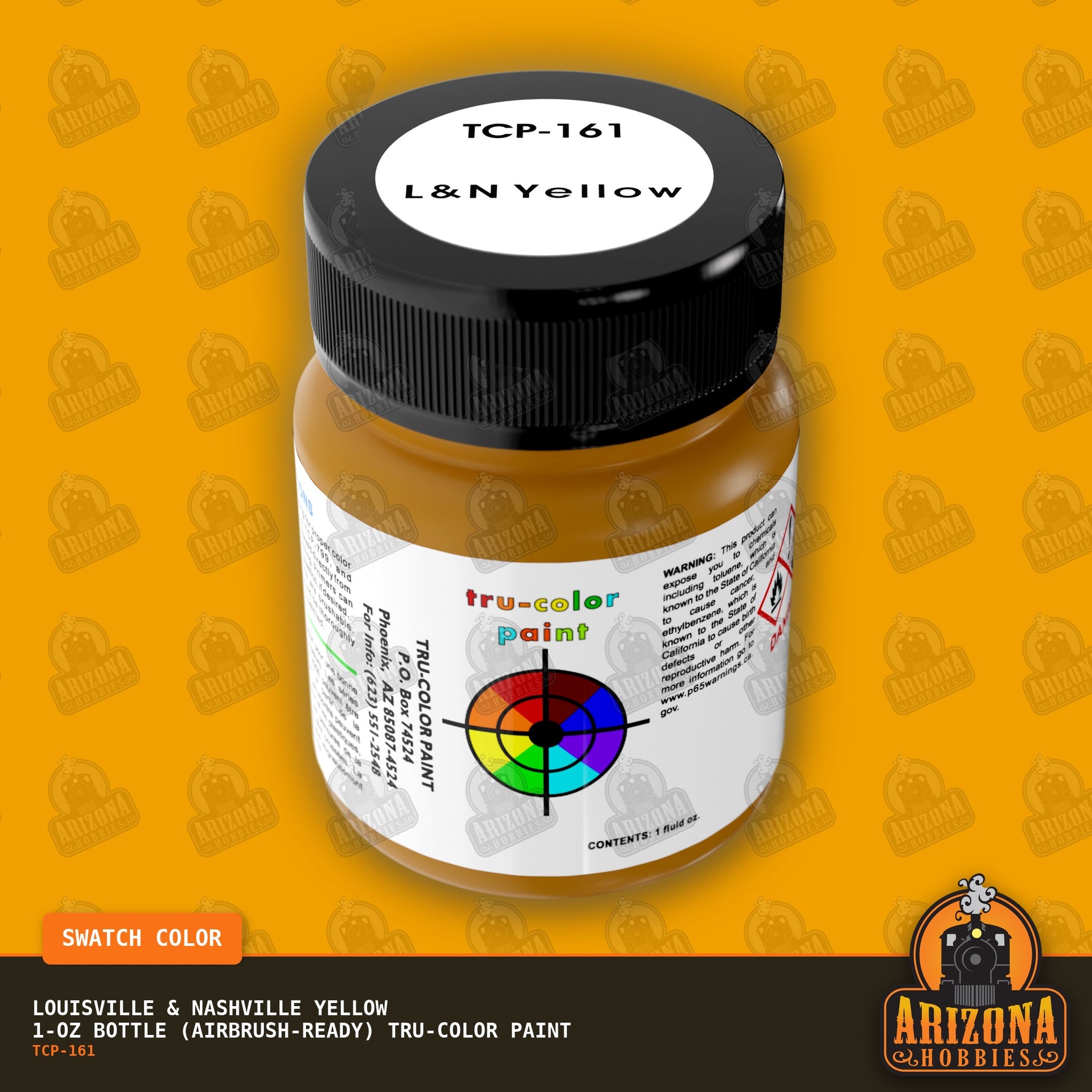 Louisville & Nashville YELLOW 1-oz bottle (Airbrush-ready) Tru-Color Paint