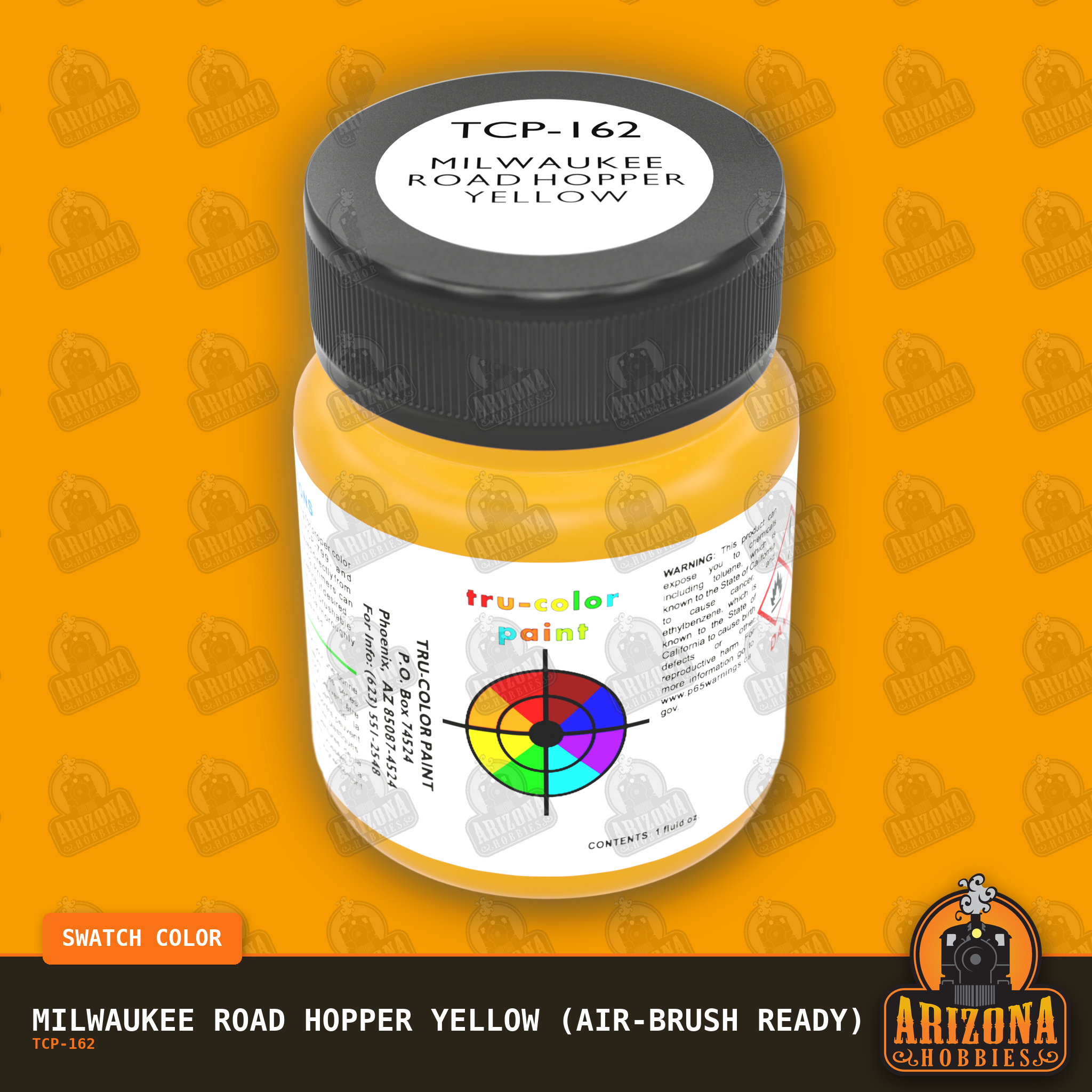 Milwaukee Road HOPPER YELLOW 1-oz bottle (Air-brush) Tru-Color Paint