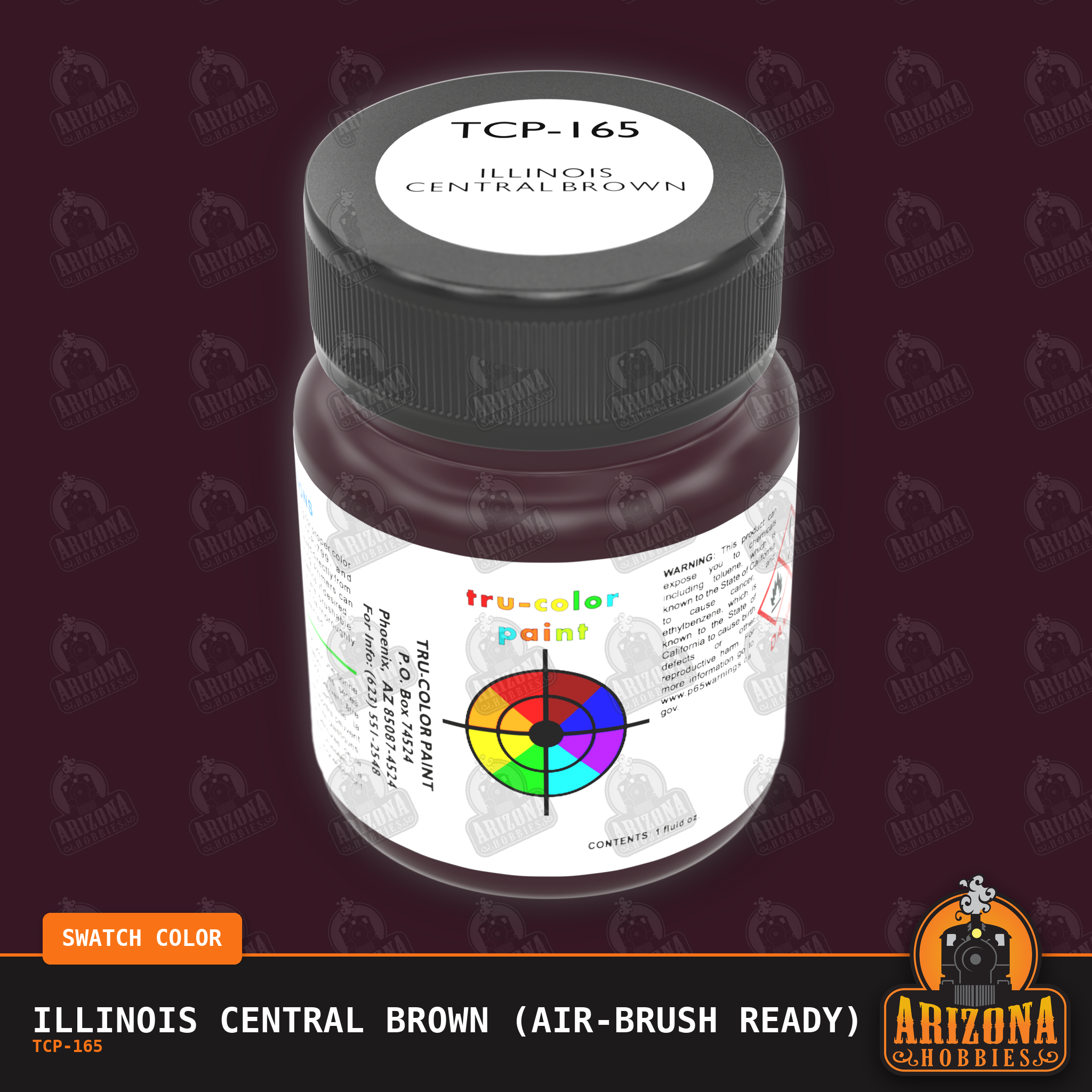 Illinois Central BROWN 1-oz bottle (Air-brush) Tru-Color Paint
