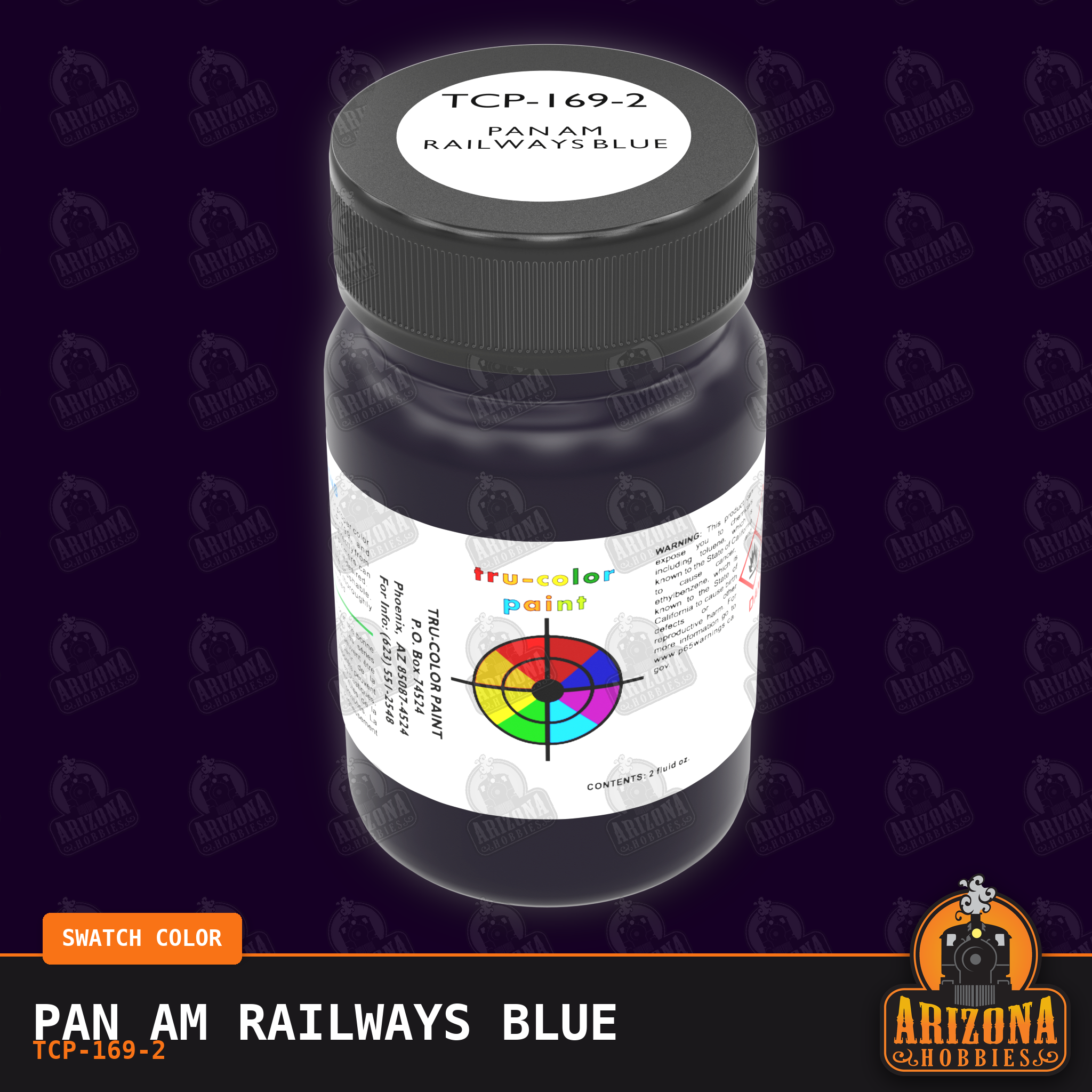 Pan Am Railways BLUE 2-oz bottle (Air-brush) Tru-Color Paint SPECIAL ORDER ONLY