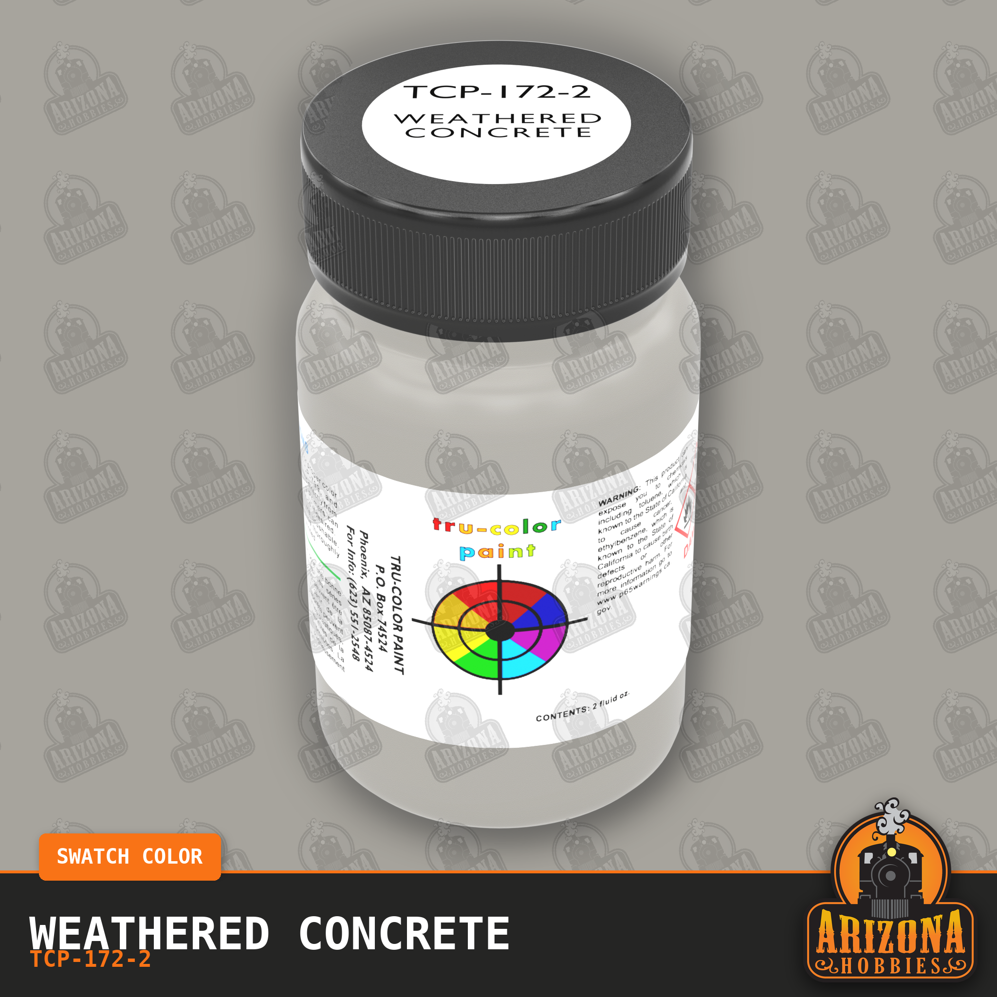 WEATHERED CONCRETE 2-oz bottle (Air-brush) Tru-Color Paint SPECIAL ORDER ONLY
