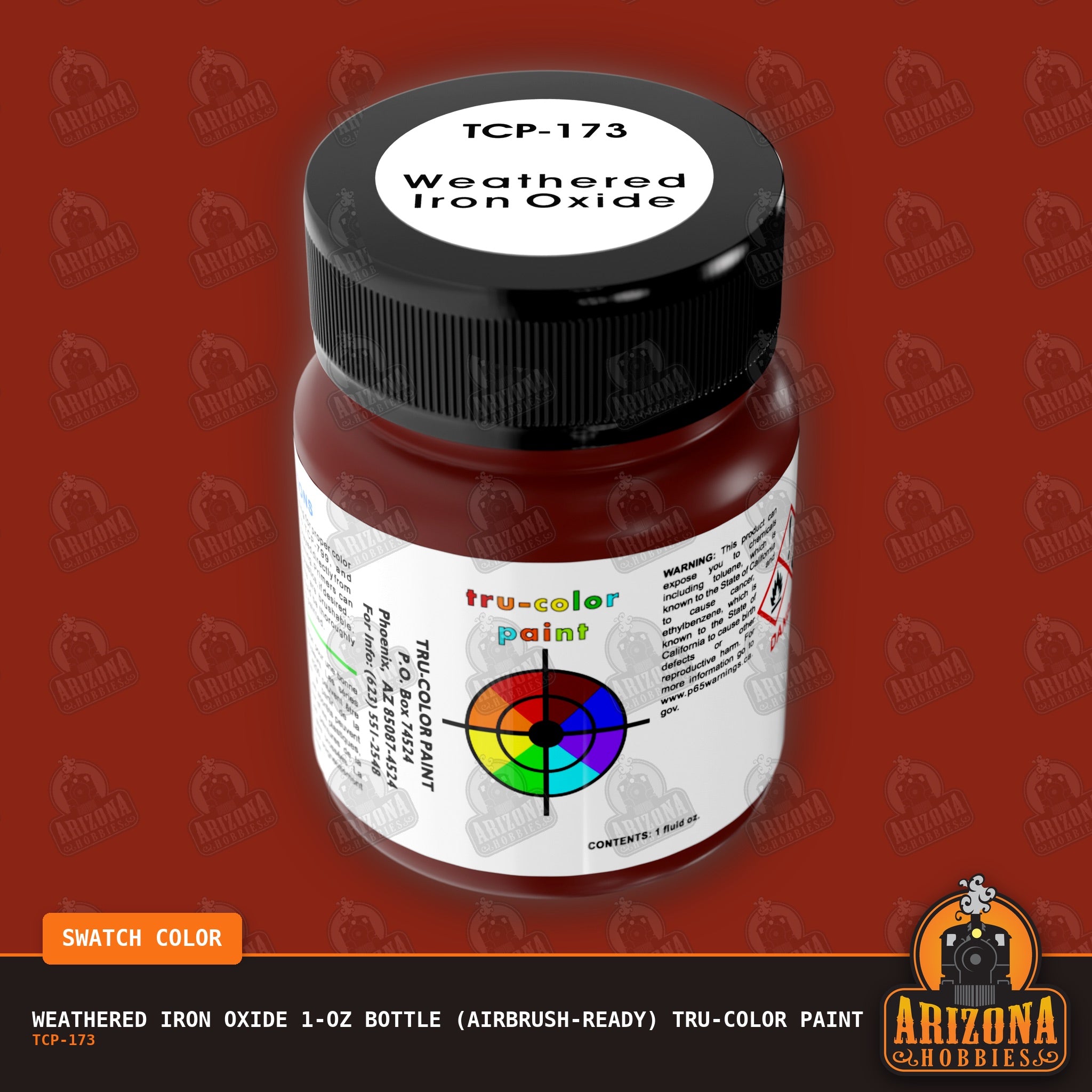 WEATHERED IRON OXIDE 1-oz bottle (Airbrush-ready) Tru-Color Paint