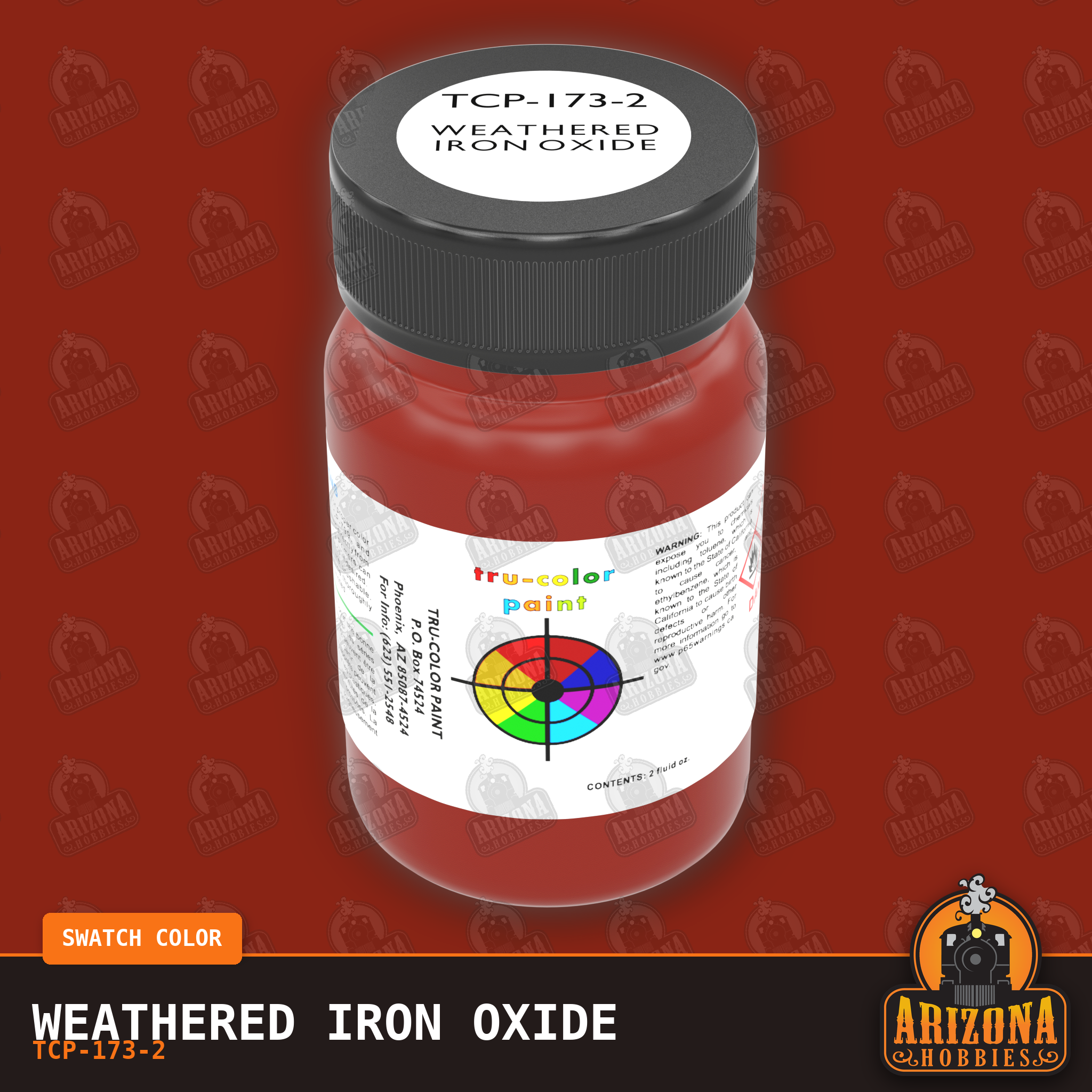 WEATHERED IRON OXIDE 2-oz bottle (Air-brush) Tru-Color Paint SPECIAL ORDER ONLY