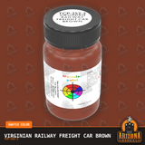 Virginian Railway FREIGHT CAR BROWN 1935-1950s 2-oz bottle (Air-brush) Tru-Color Paint SPECIAL ORDER ONLY