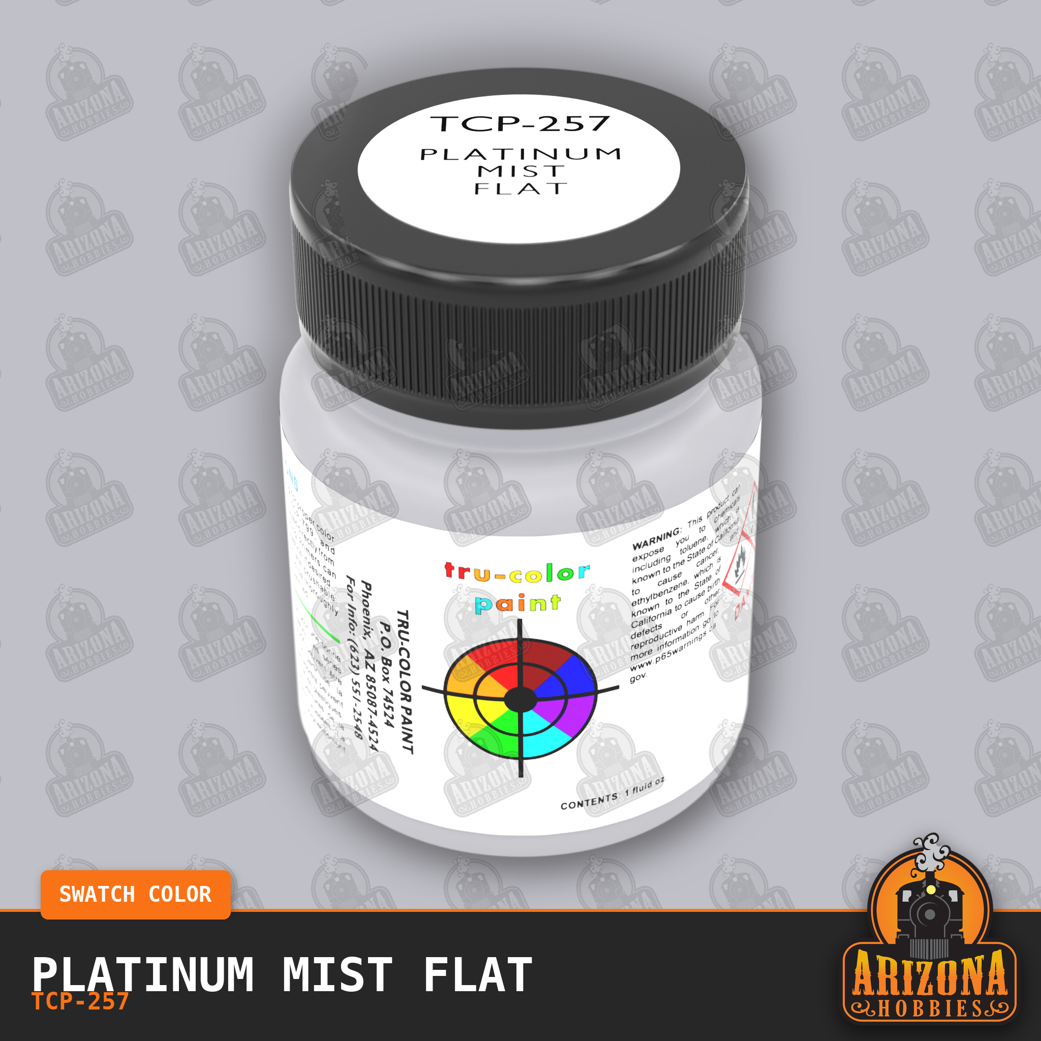 PLATINUM MIST (Flat) 1-oz bottle (Airbrush-ready) Tru-Color Paint