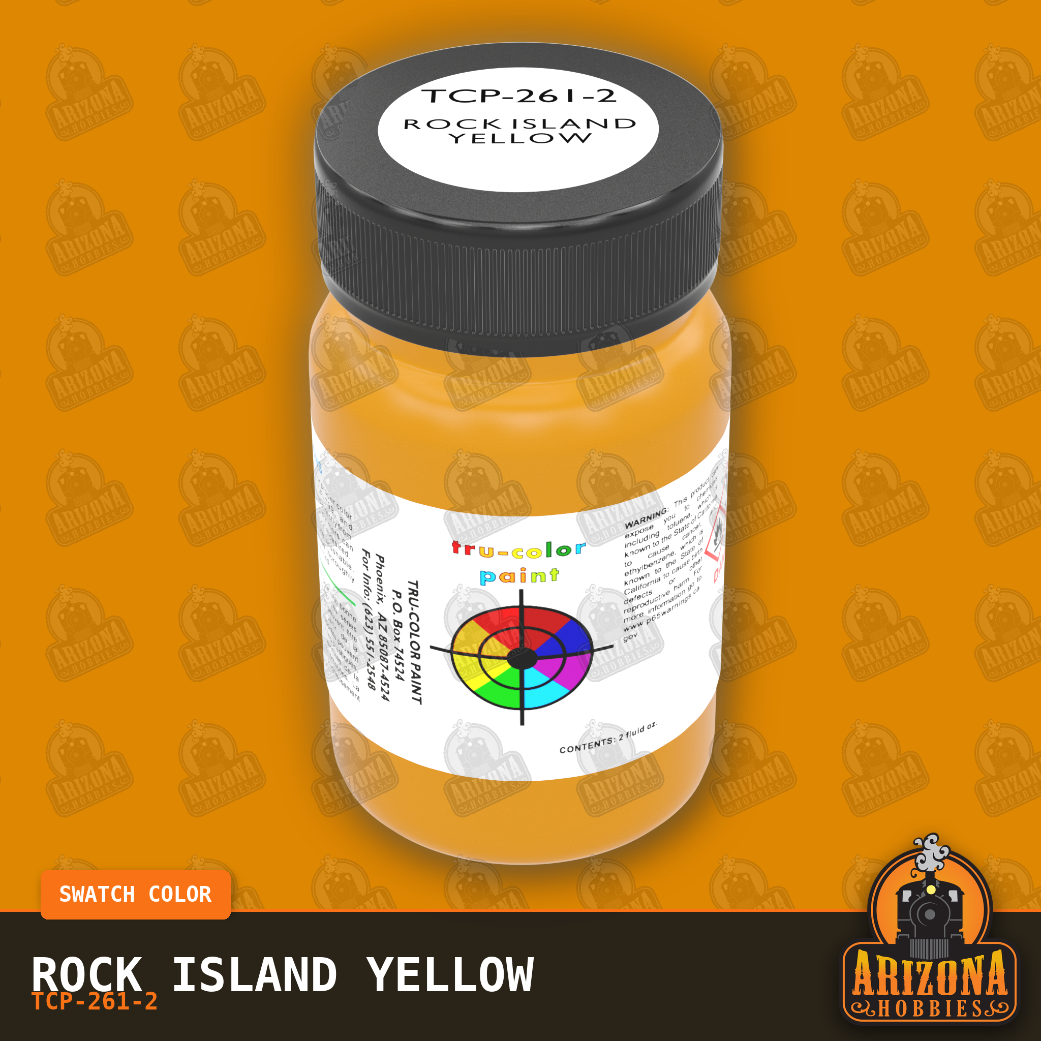 Rock Island YELLOW 2-oz bottle (Air-brush) Tru-Color Paint SPECIAL ORDER ONLY