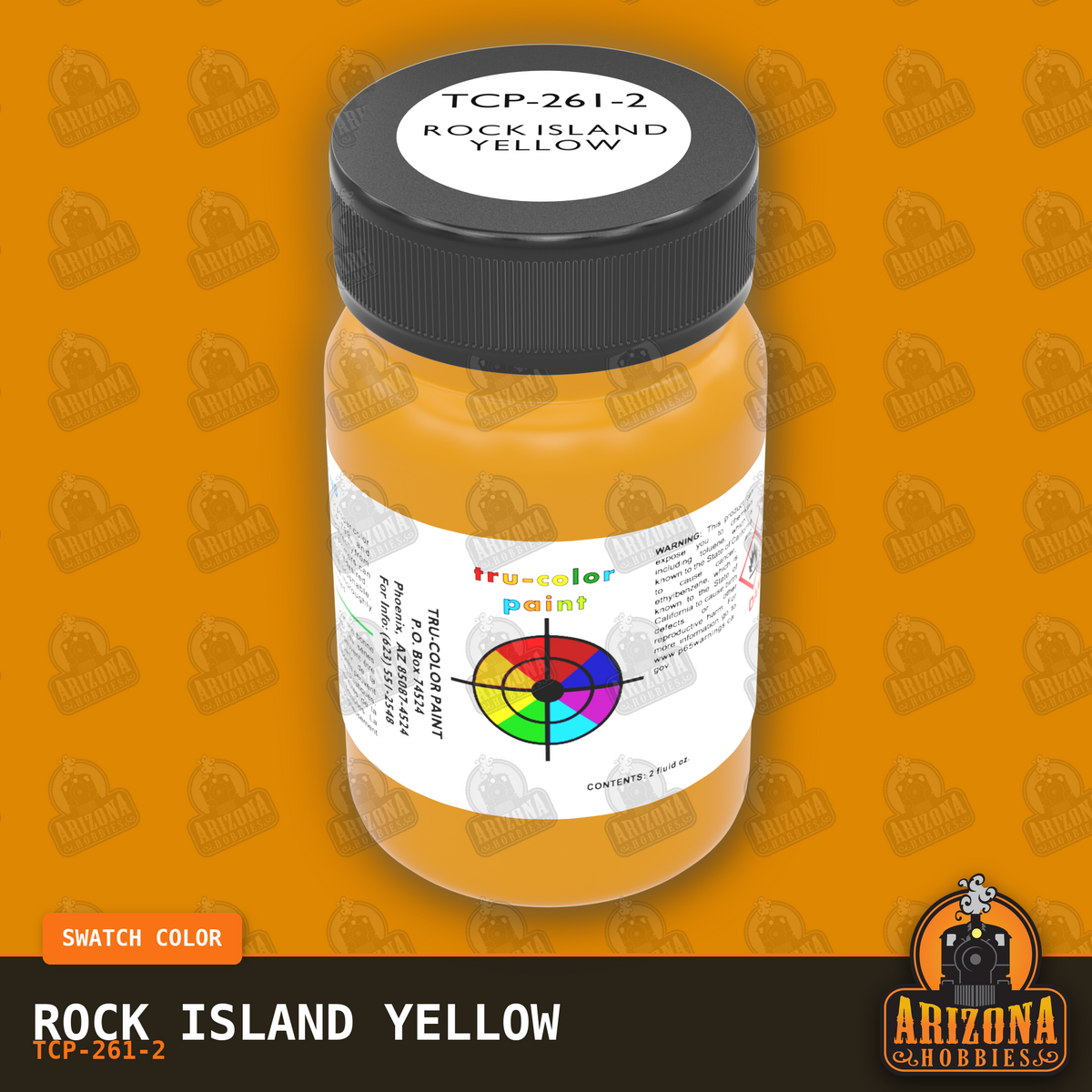 Rock Island YELLOW 2-oz bottle (Air-brush) Tru-Color Paint SPECIAL ORDER ONLY