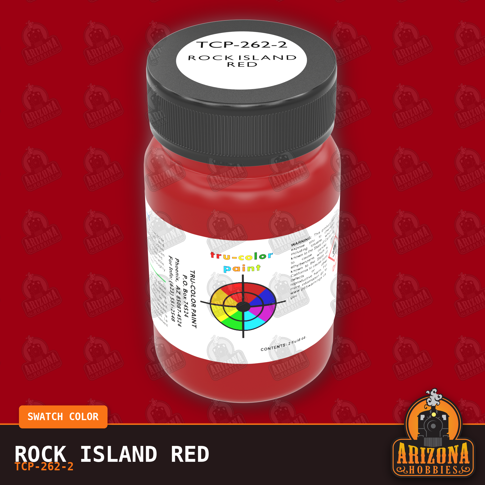 Rock Island RED 2-oz bottle (Air-brush) Tru-Color Paint SPECIAL ORDER ONLY